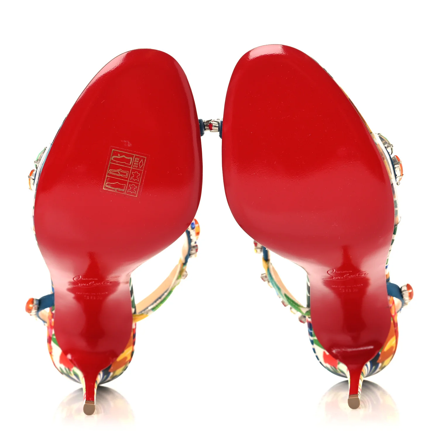 Crepe Satin Rosapetra 100 Sandals 38.5 Ludwig Multi - Image 6
