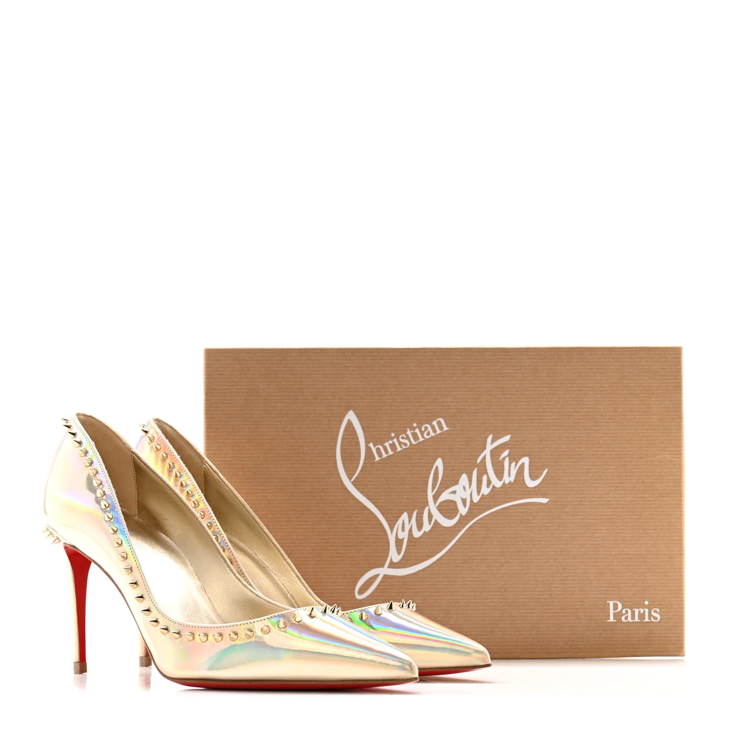 Metallic Patent Psychic Anjalina 85 Pumps 36 Platine - Image 10