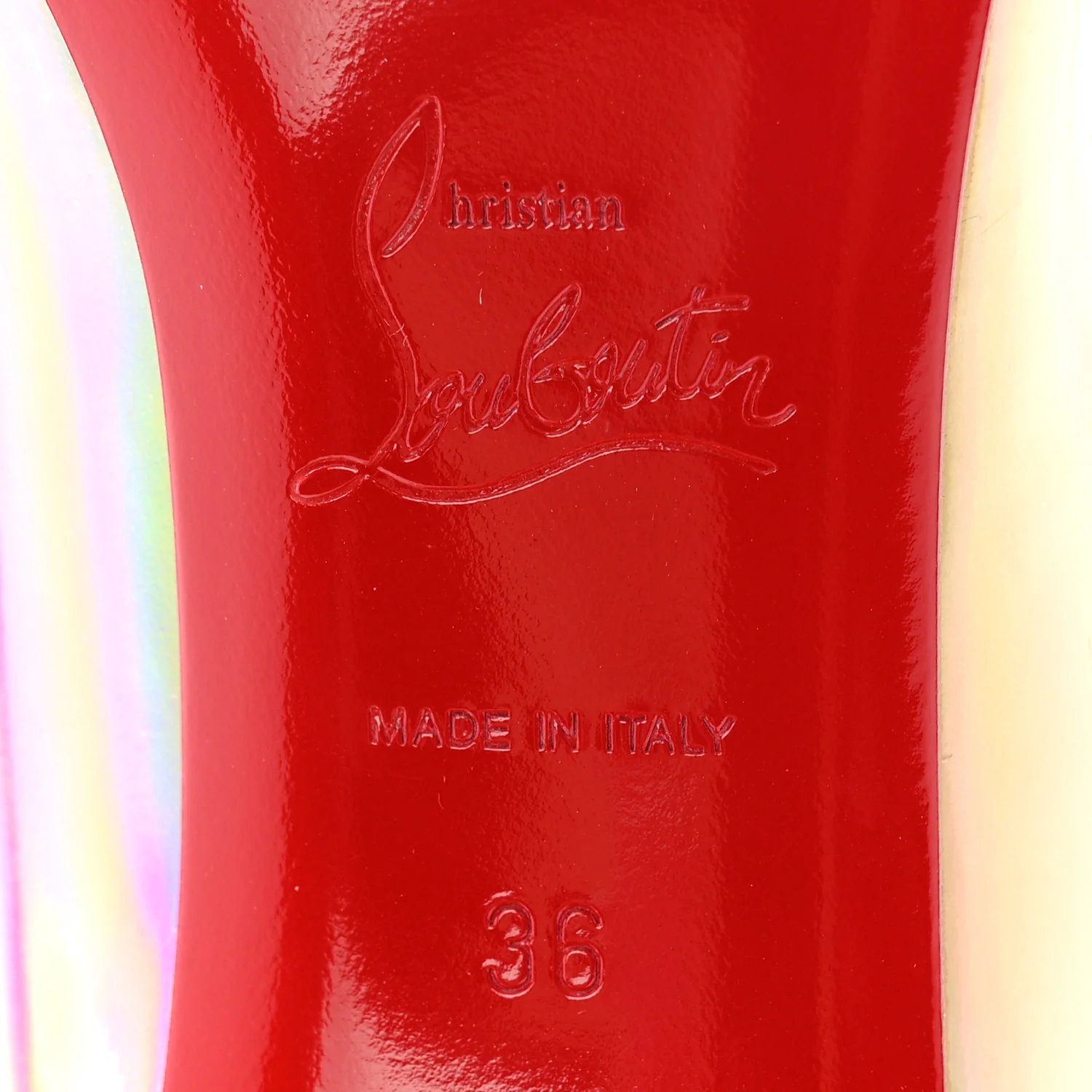 Metallic Patent Psychic Anjalina 85 Pumps 36 Platine - Image 8