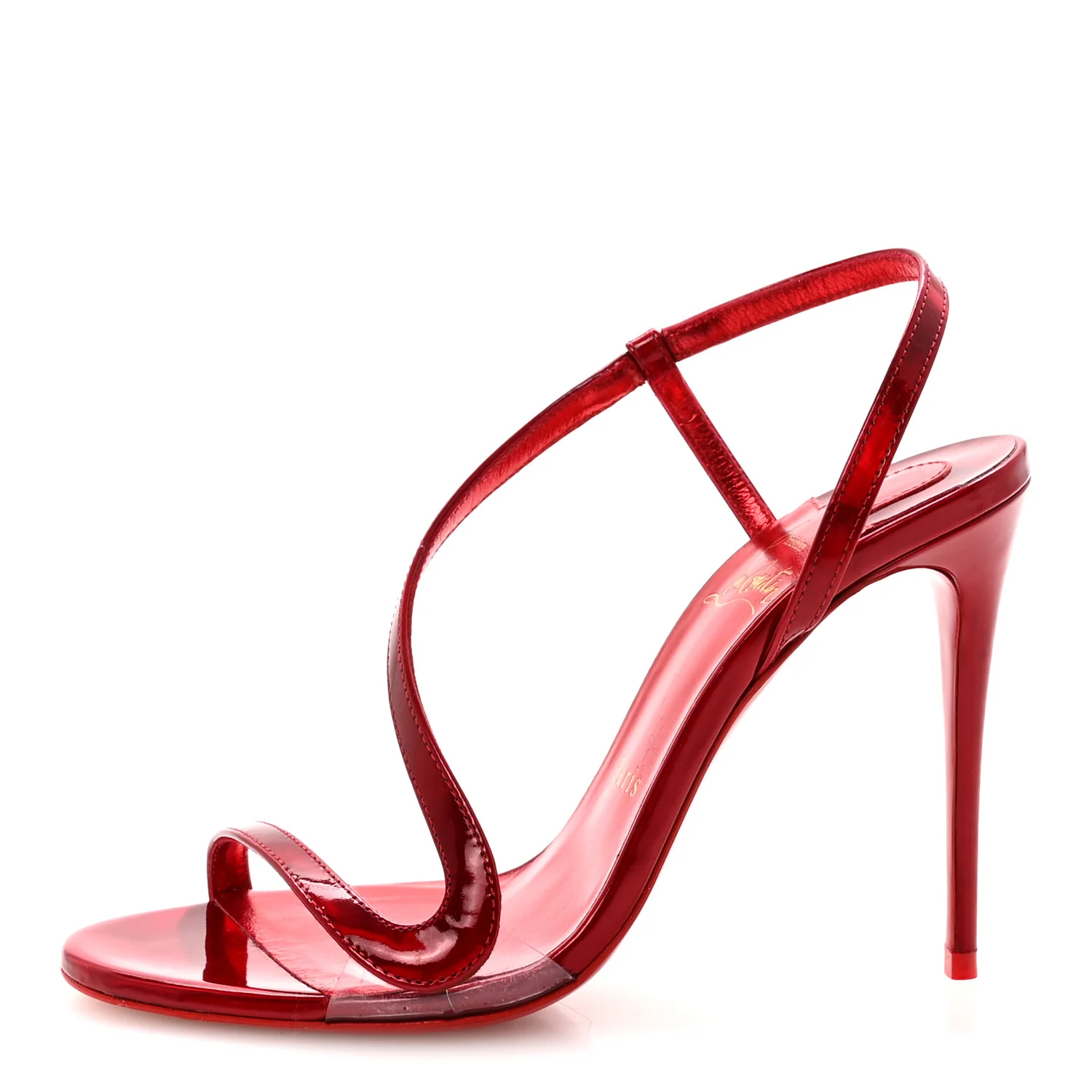 Metallic Patent Rosalie 100 Sandals 36 Loubi