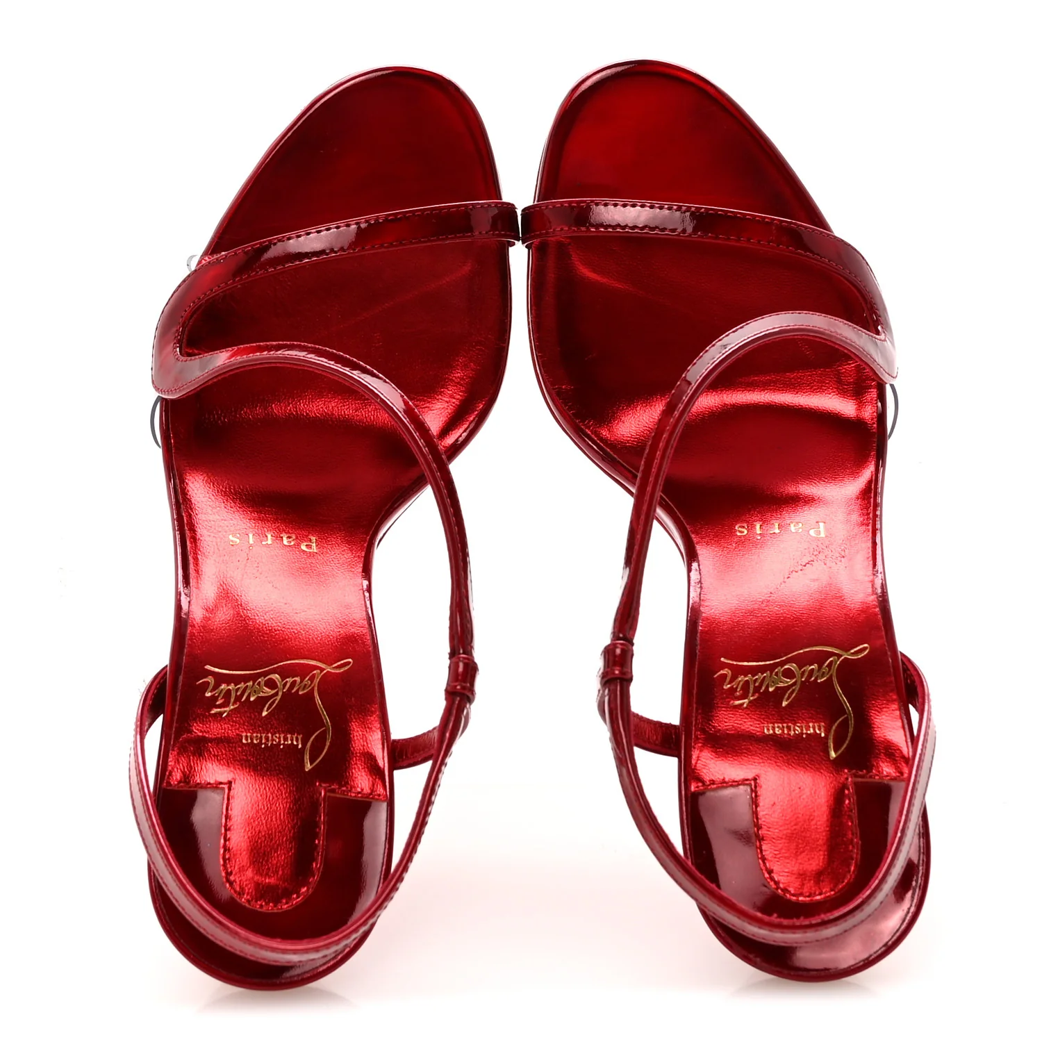 Metallic Patent Rosalie 100 Sandals 36 Loubi - Image 2