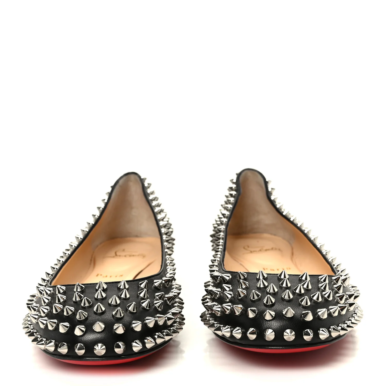 Nappa Baba Spikes Flats 40 Black Silver - Image 3