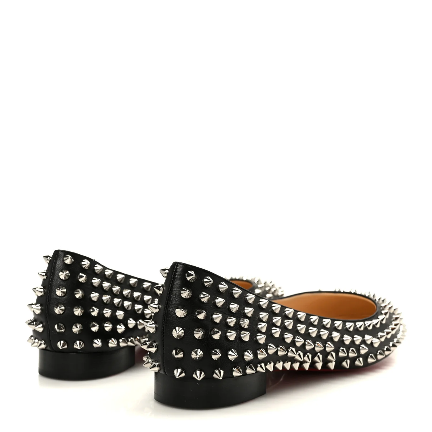 Nappa Baba Spikes Flats 40 Black Silver - Image 5