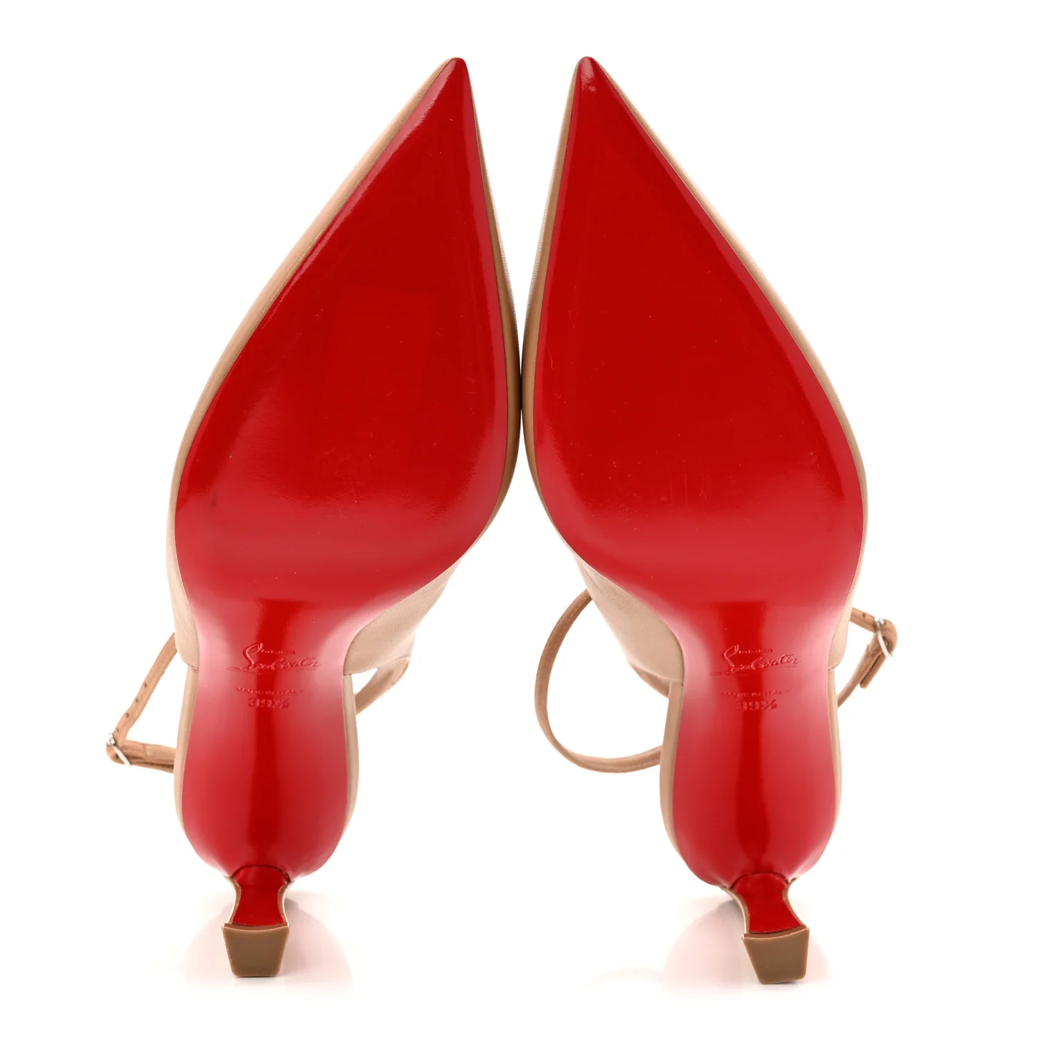 Nappa Condora Strap 85 Pumps 39.5 Toffee - Image 6