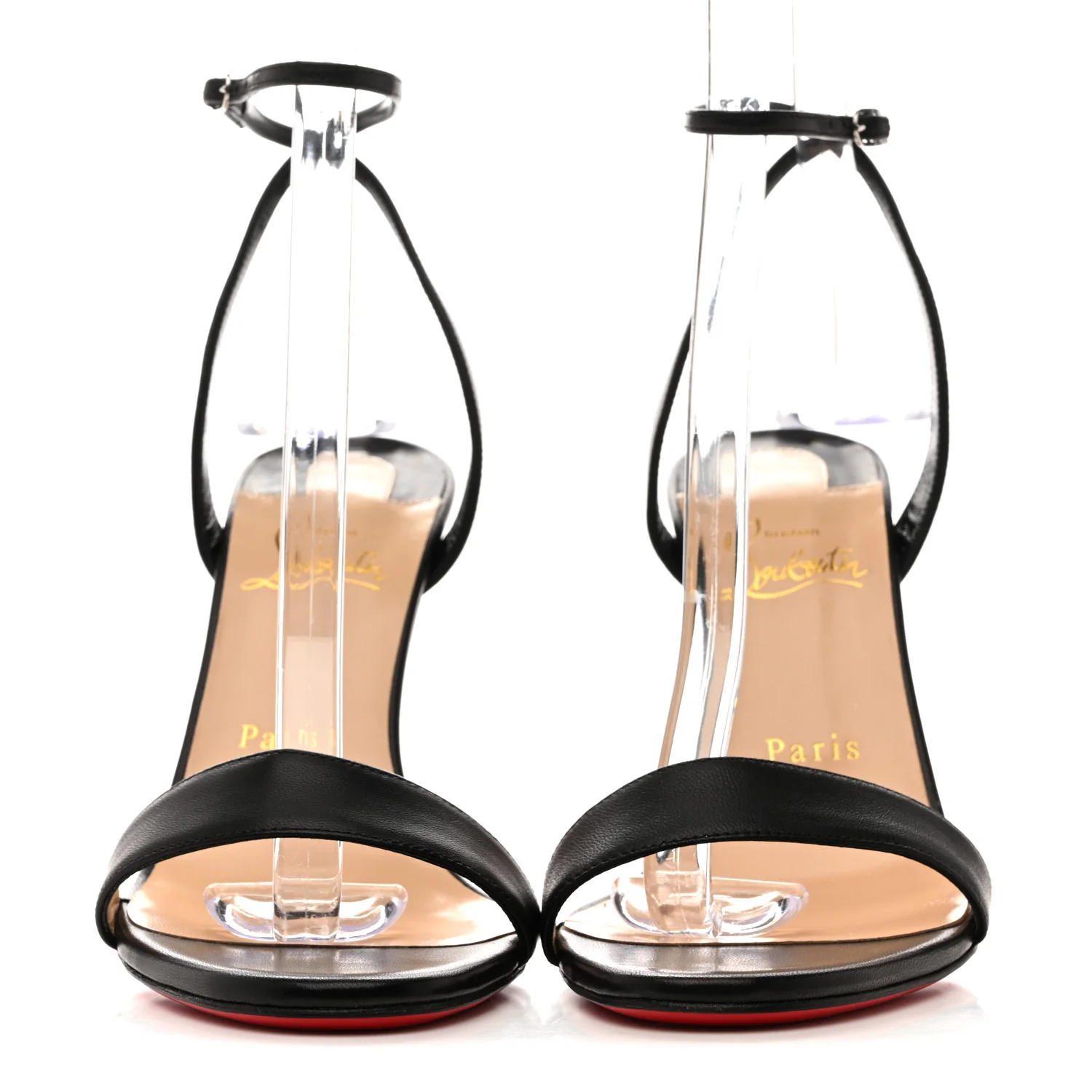 Nappa Loubi Girl 100 Sandals 38 Black - Image 3
