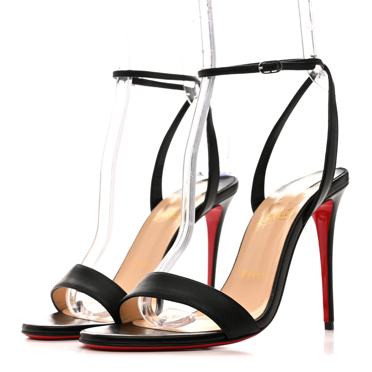 Nappa Loubi Girl 100 Sandals 38 Black - Image 4