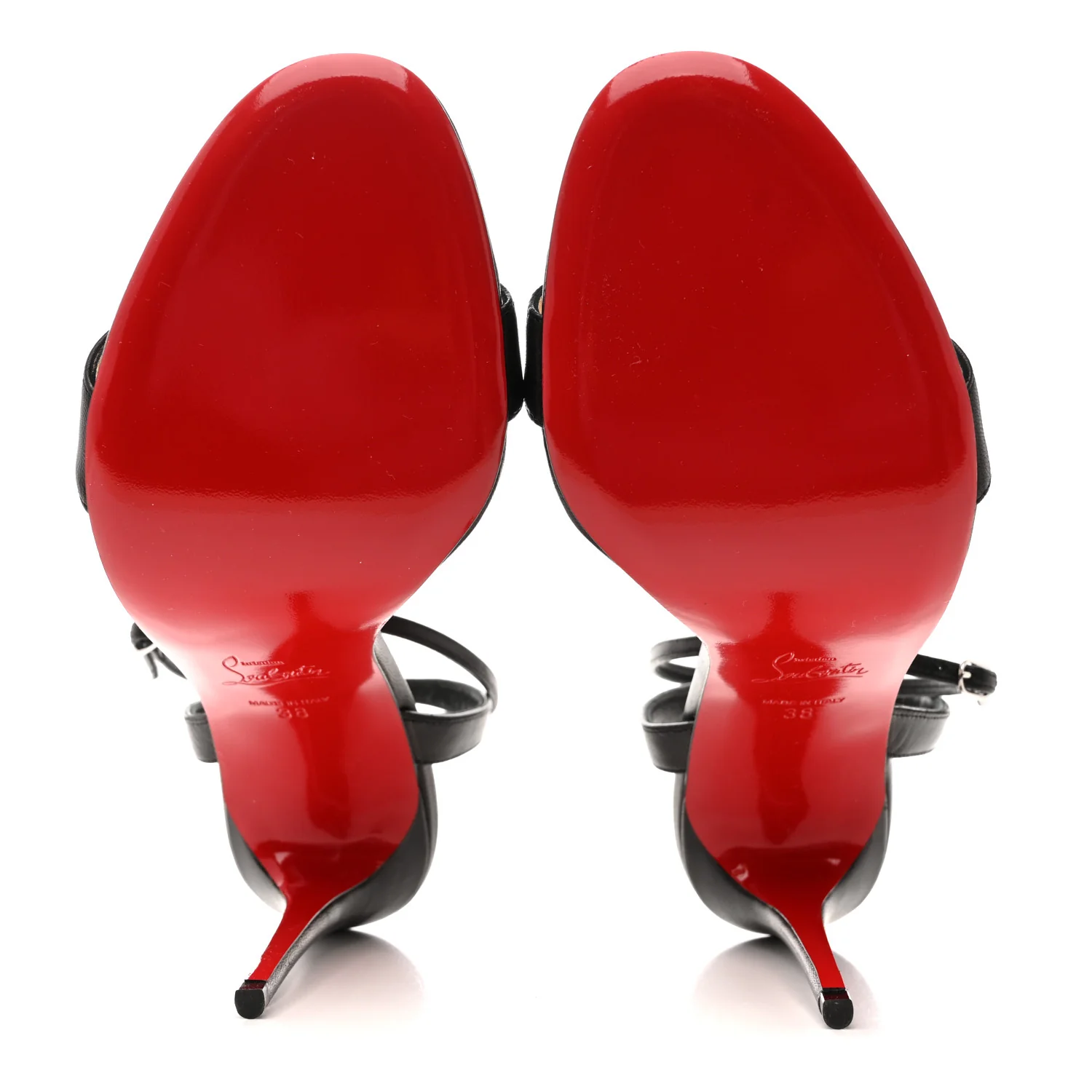 Nappa Loubi Girl 100 Sandals 38 Black - Image 6