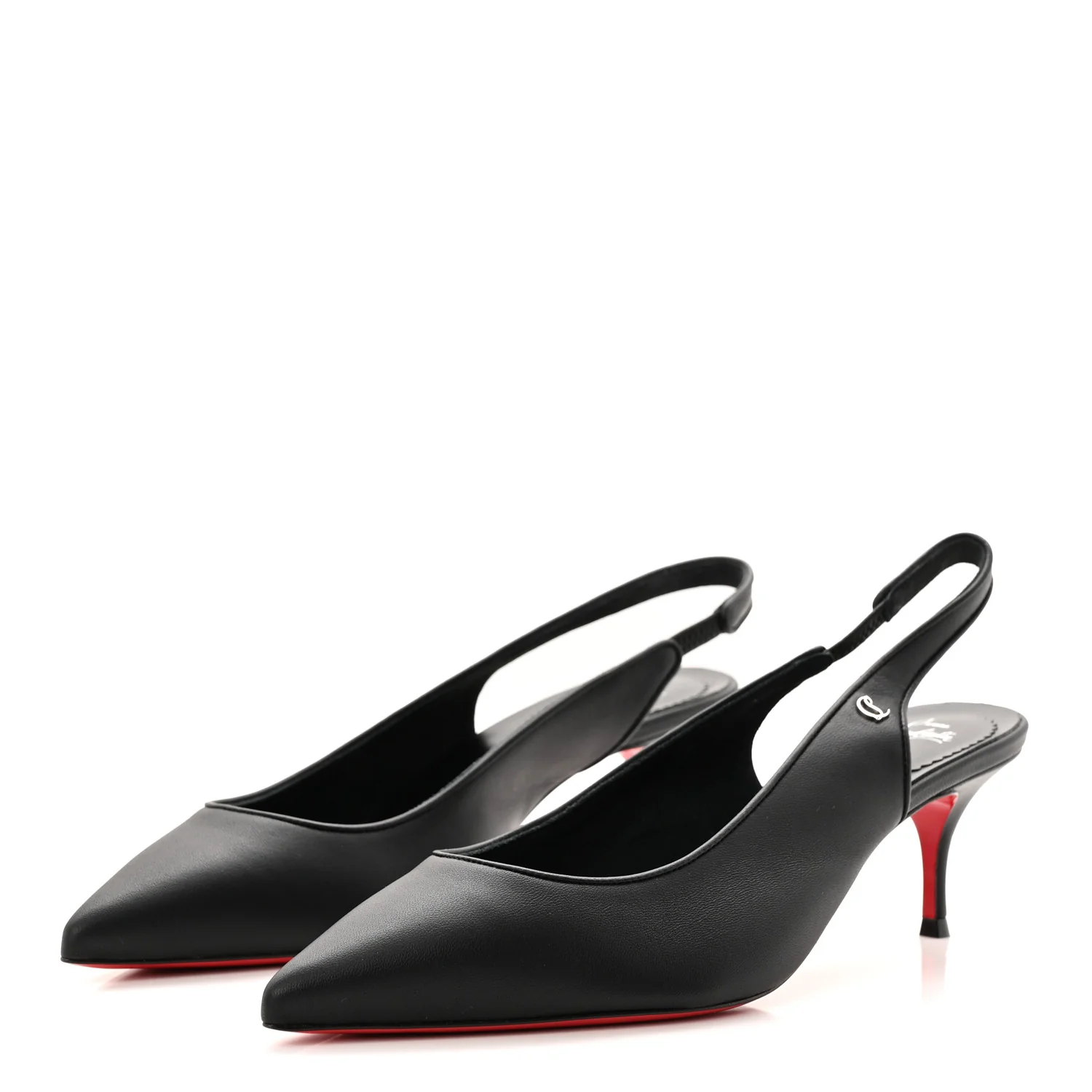 Nappa Sporty Kate Slingback 55 Pumps 39.5 Black - Image 4