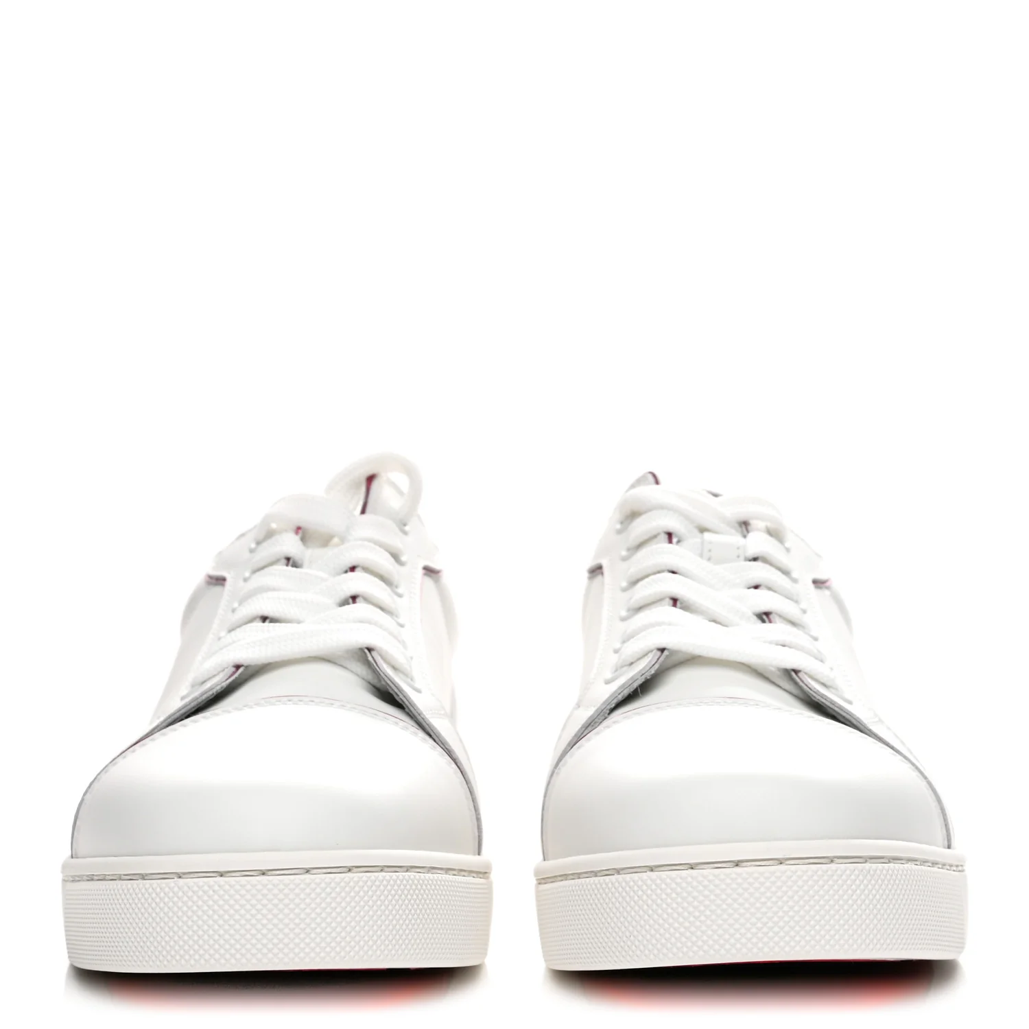 Patent Calfskin Womens Fun Vieira Flat Sneakers 39.5 White Fuxia - Image 3