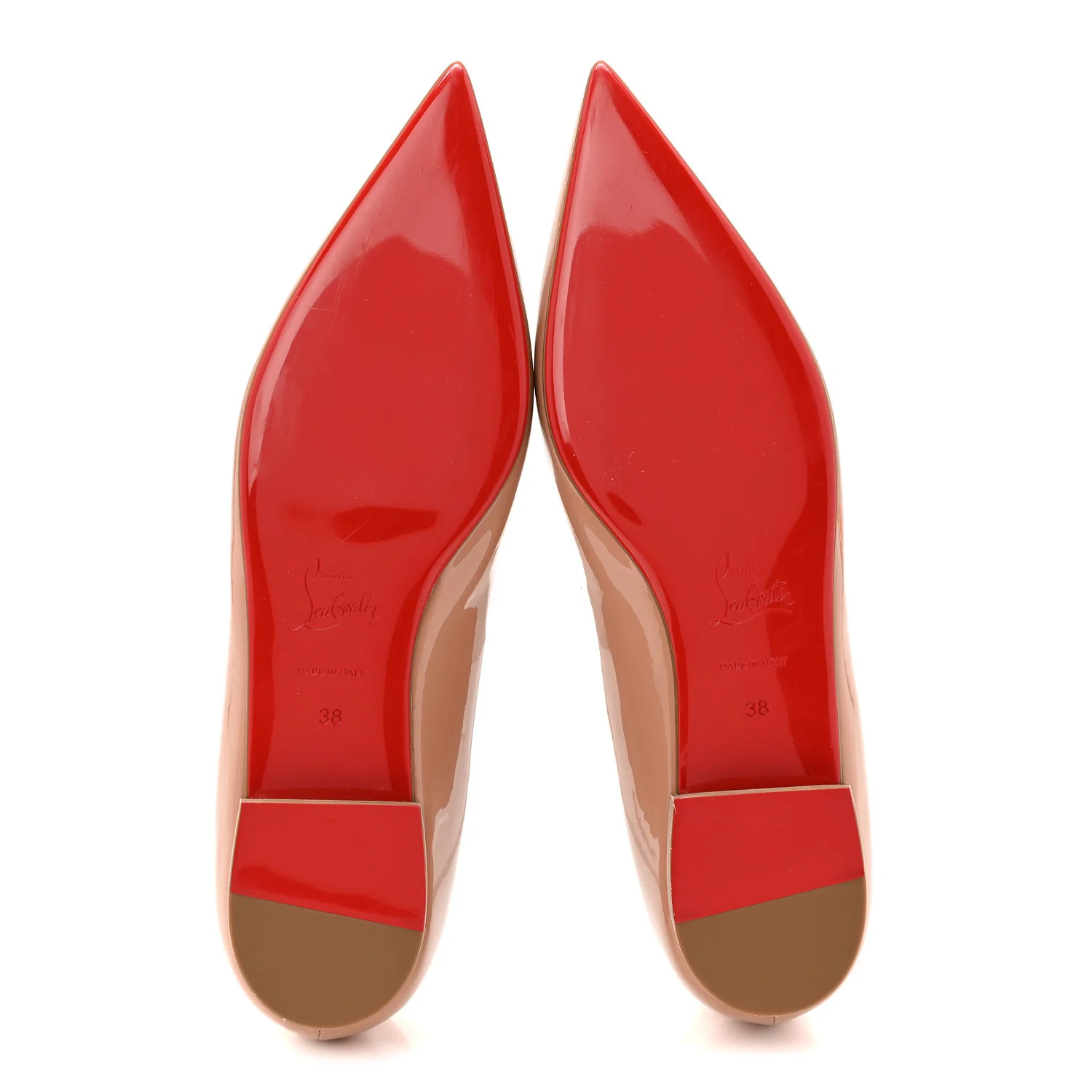 Patent Hot Chickita Flats 38 Blush - Image 6
