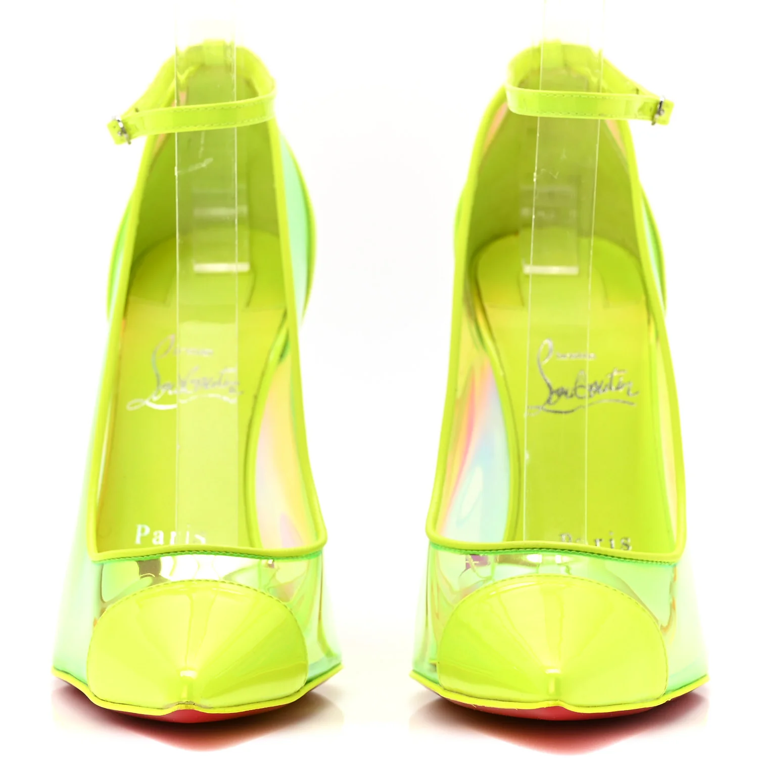 Patent Perle Debout Condorapik 100 Pumps 38 Fluo Yellow - Image 2
