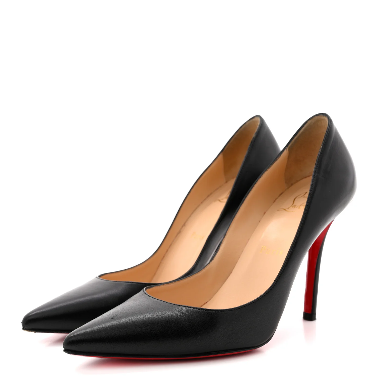 Shiny Nappa Apostrophy 100 Pumps 37.5 Black - Image 4