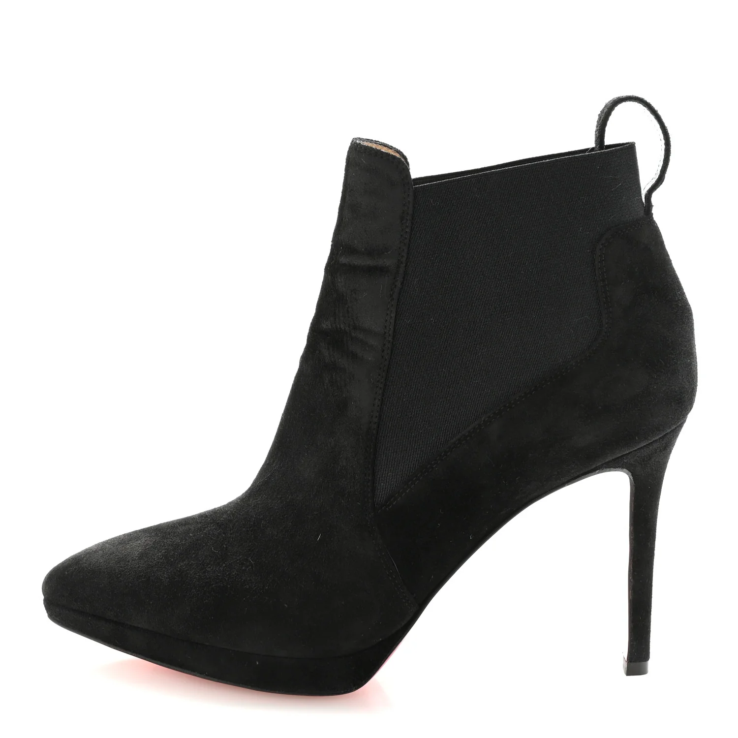 Suede Crochinetta 100 Ankle Boots 37.5 Black