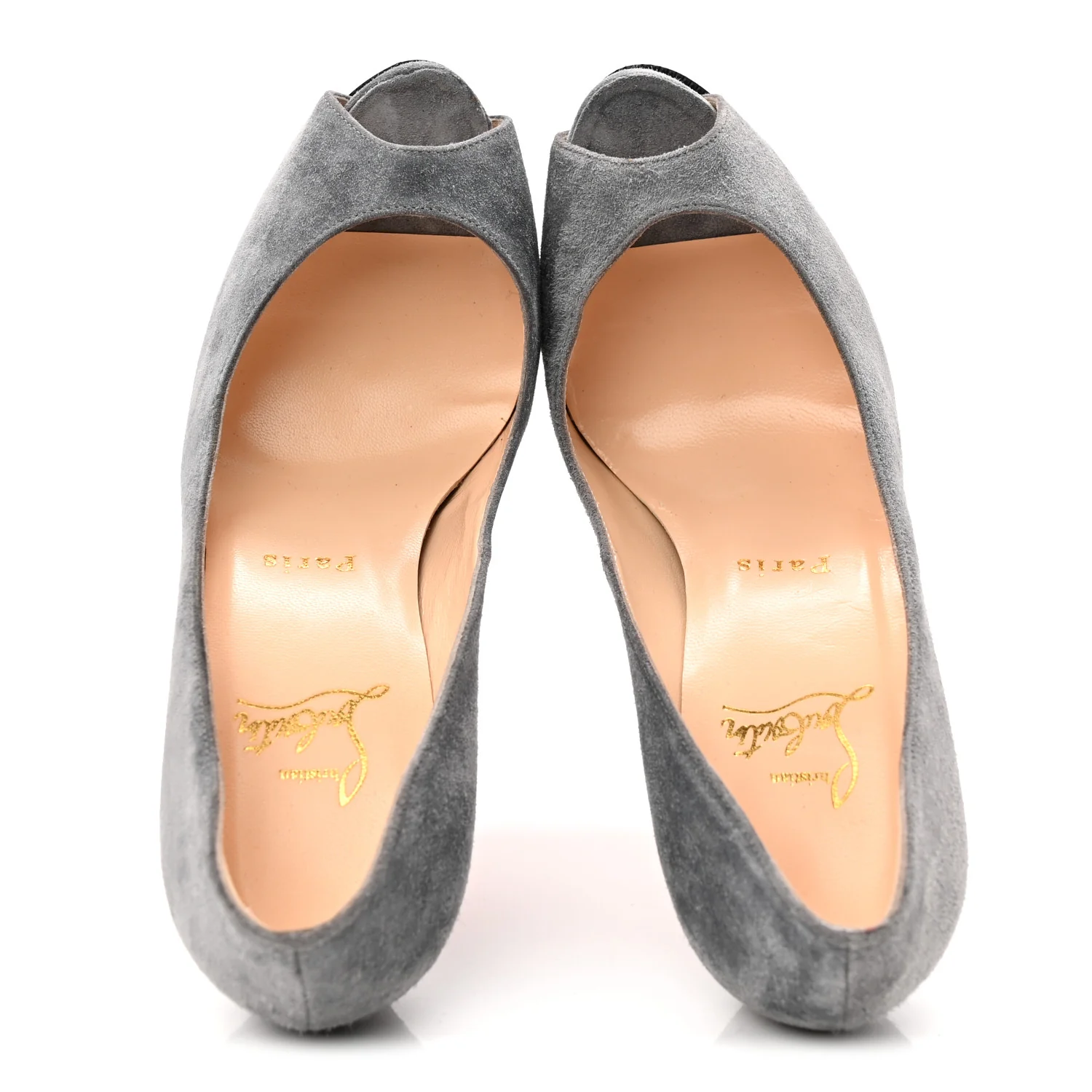 Suede Palais Royal Trepointe 140 Pumps 37.5 Grey - Image 5