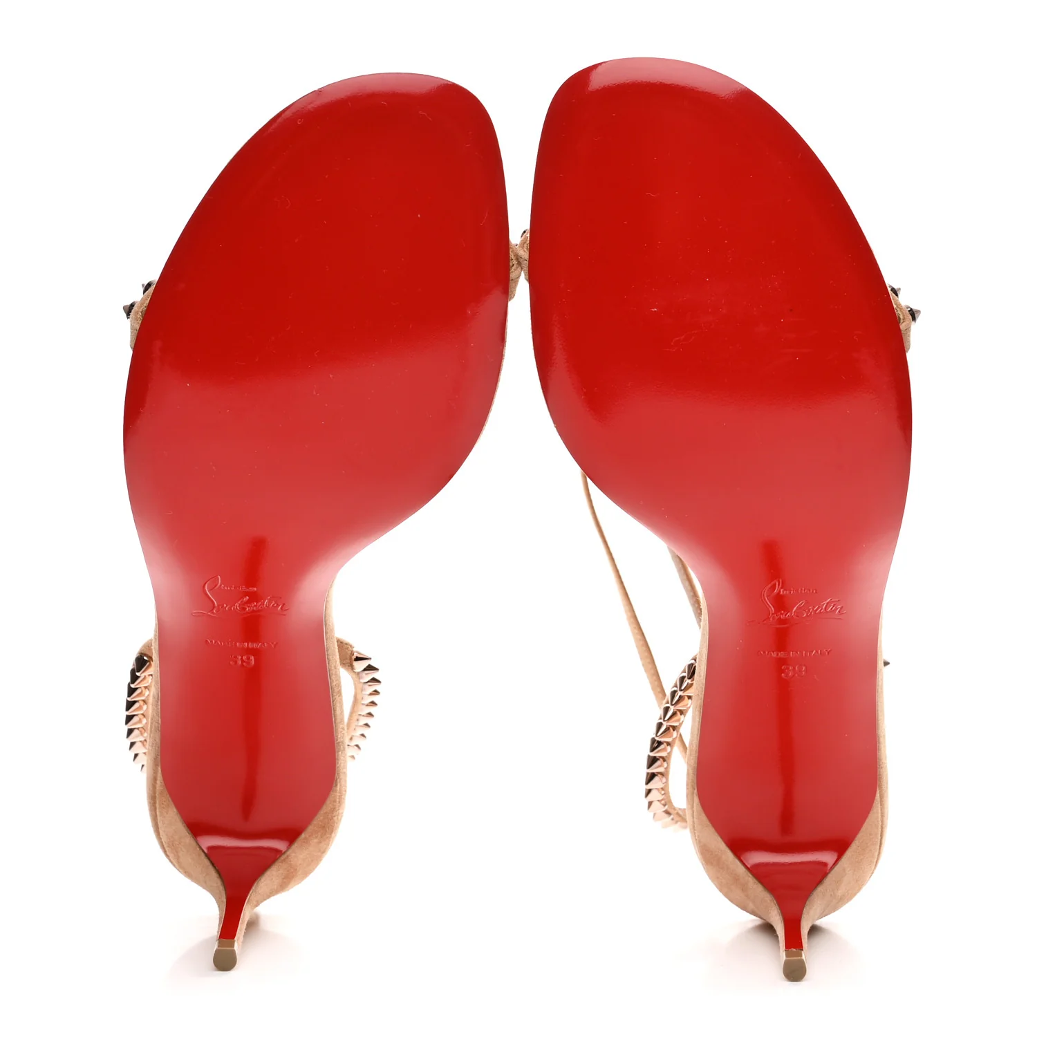 Veau Velour So Me Spike 70 Sandals 39 Courtisane Bronze - Image 6