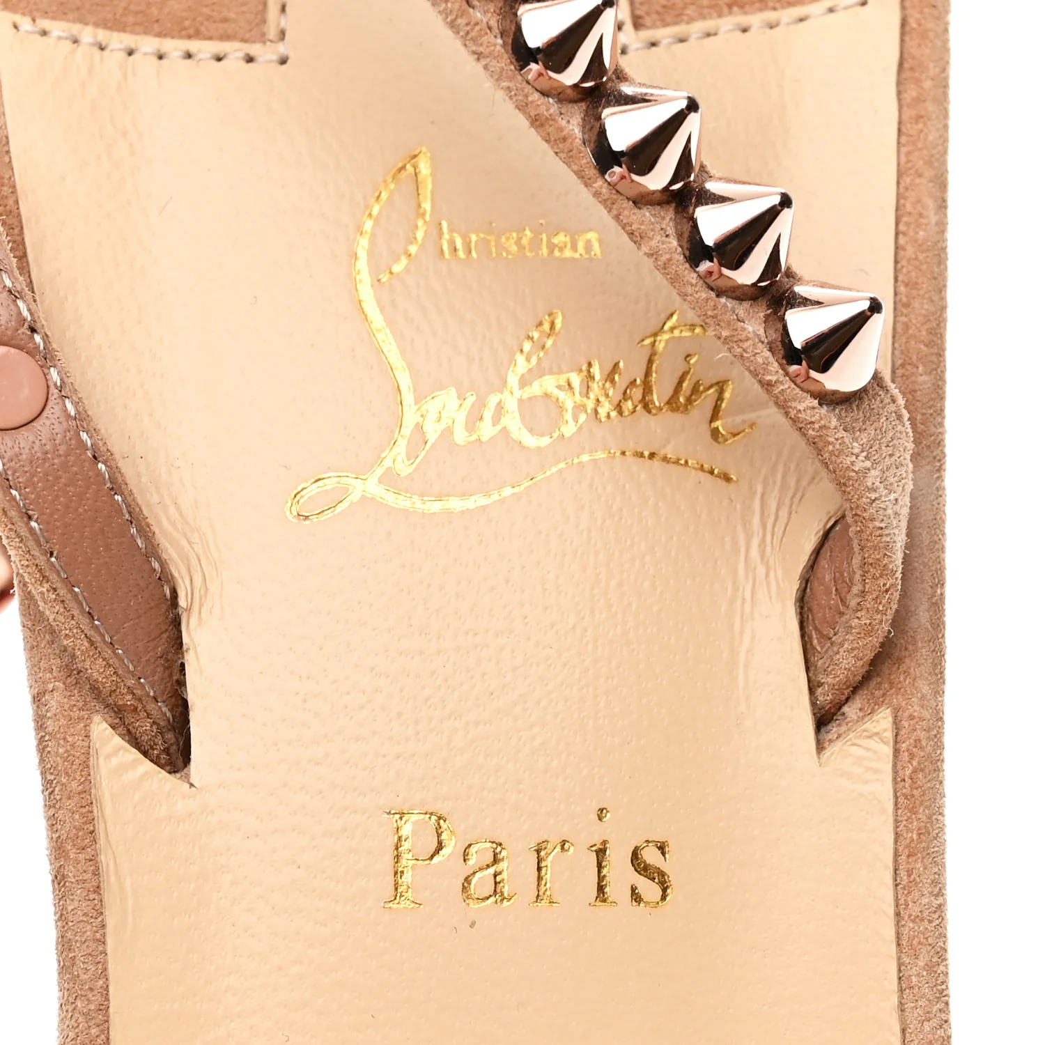 Veau Velour So Me Spike 70 Sandals 39 Courtisane Bronze - Image 8