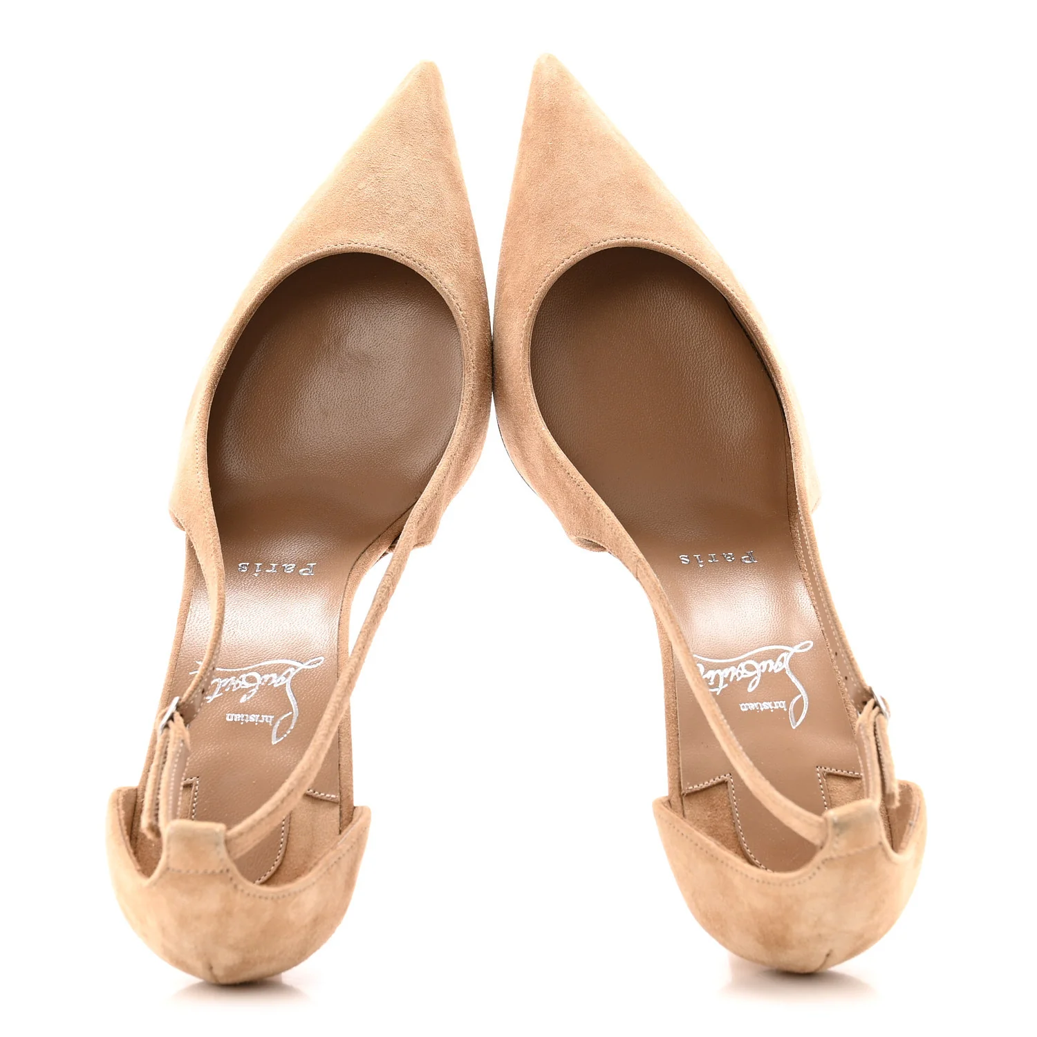 Veau Velours Cut Out Apostrophatoric 80 Pumps 38 Tan - Image 2