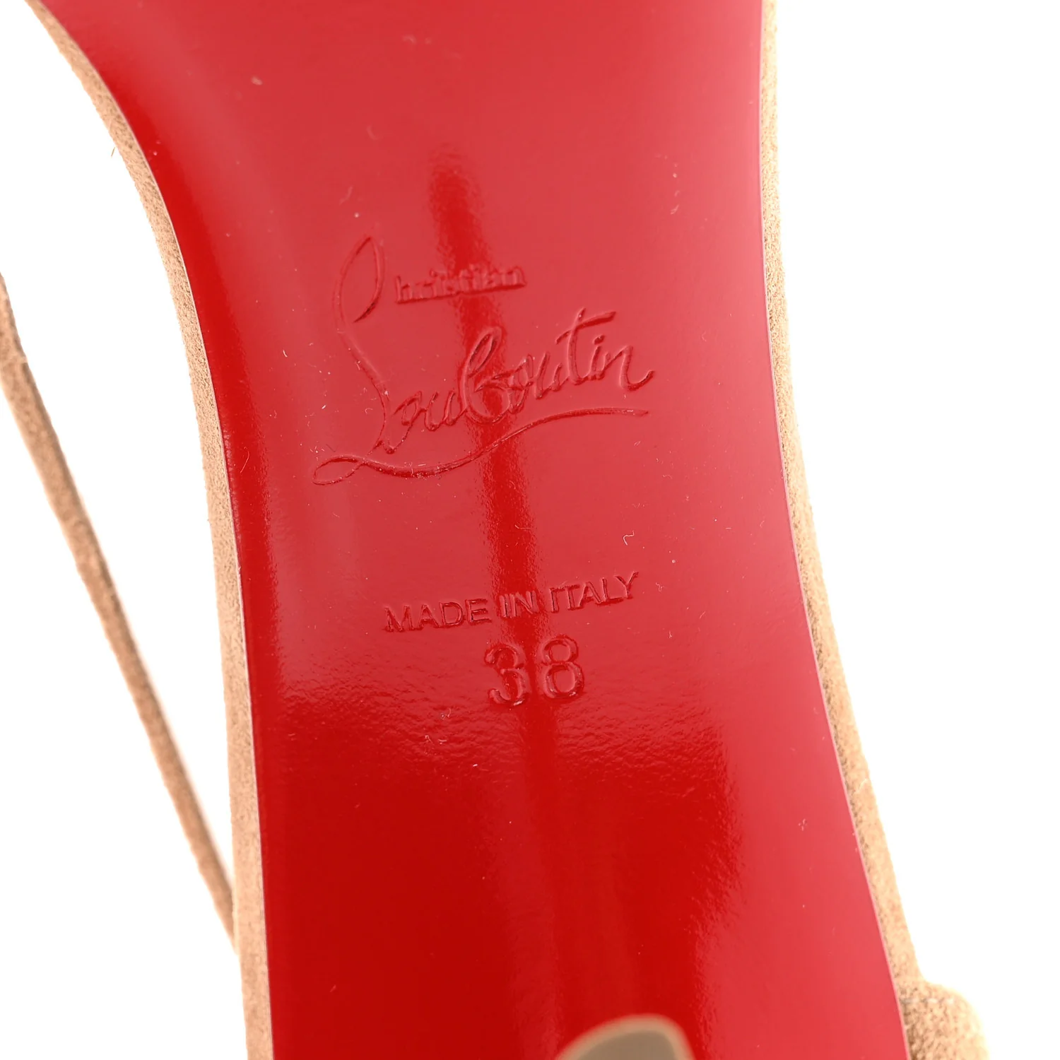 Veau Velours Cut Out Apostrophatoric 80 Pumps 38 Tan - Image 7