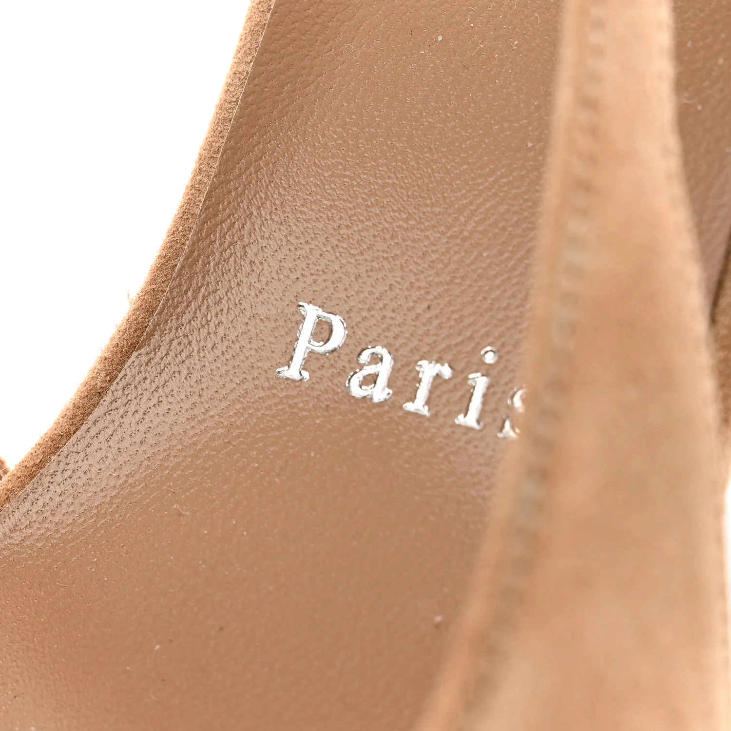 Veau Velours Cut Out Apostrophatoric 80 Pumps 38 Tan - Image 9