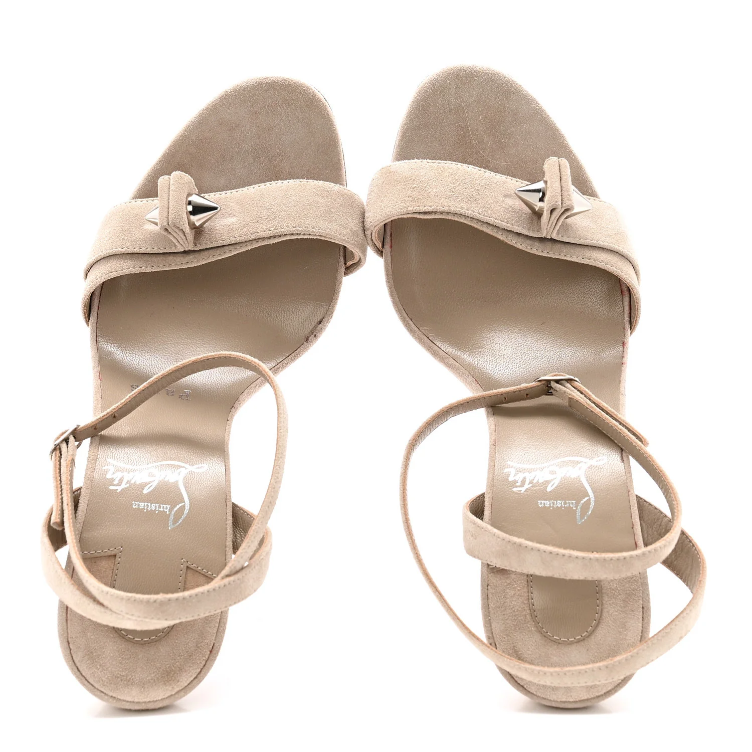 Veau Velours Umberta 100 Sandals 37 Grey - Image 2