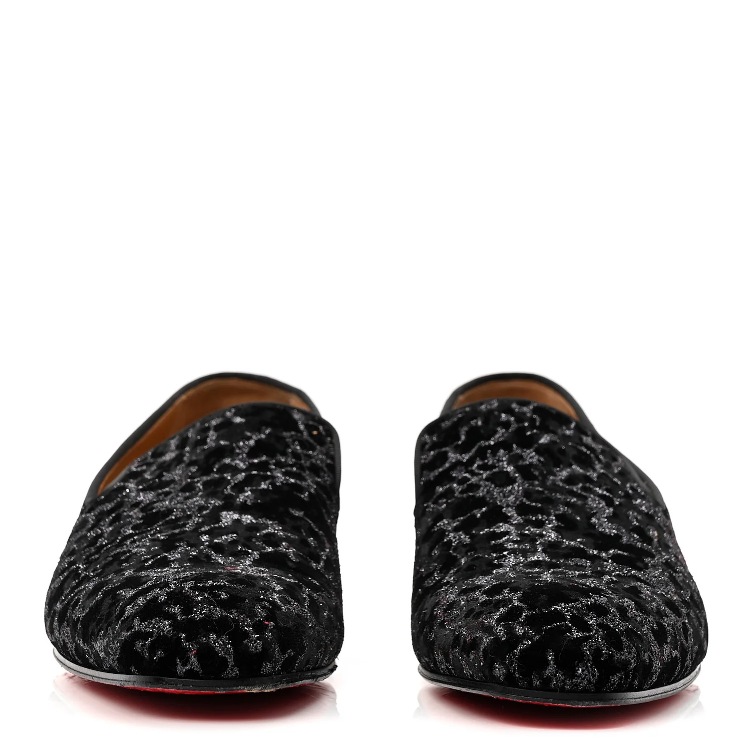 Velvet Glitter Mens Dandyrocks Flat Loafers 44 Black - Image 3