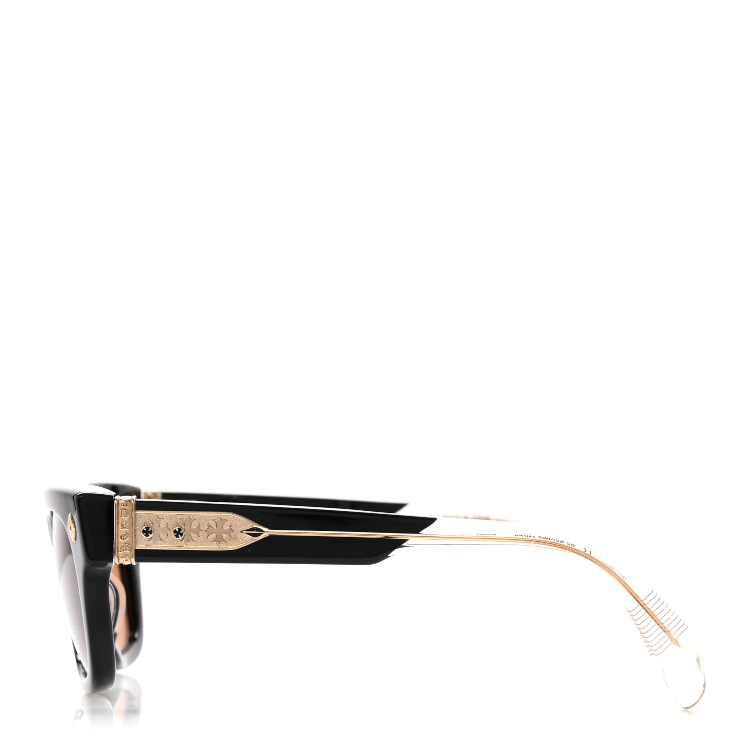 Acetate Dick Fitzener Sunglasses Black - Image 3