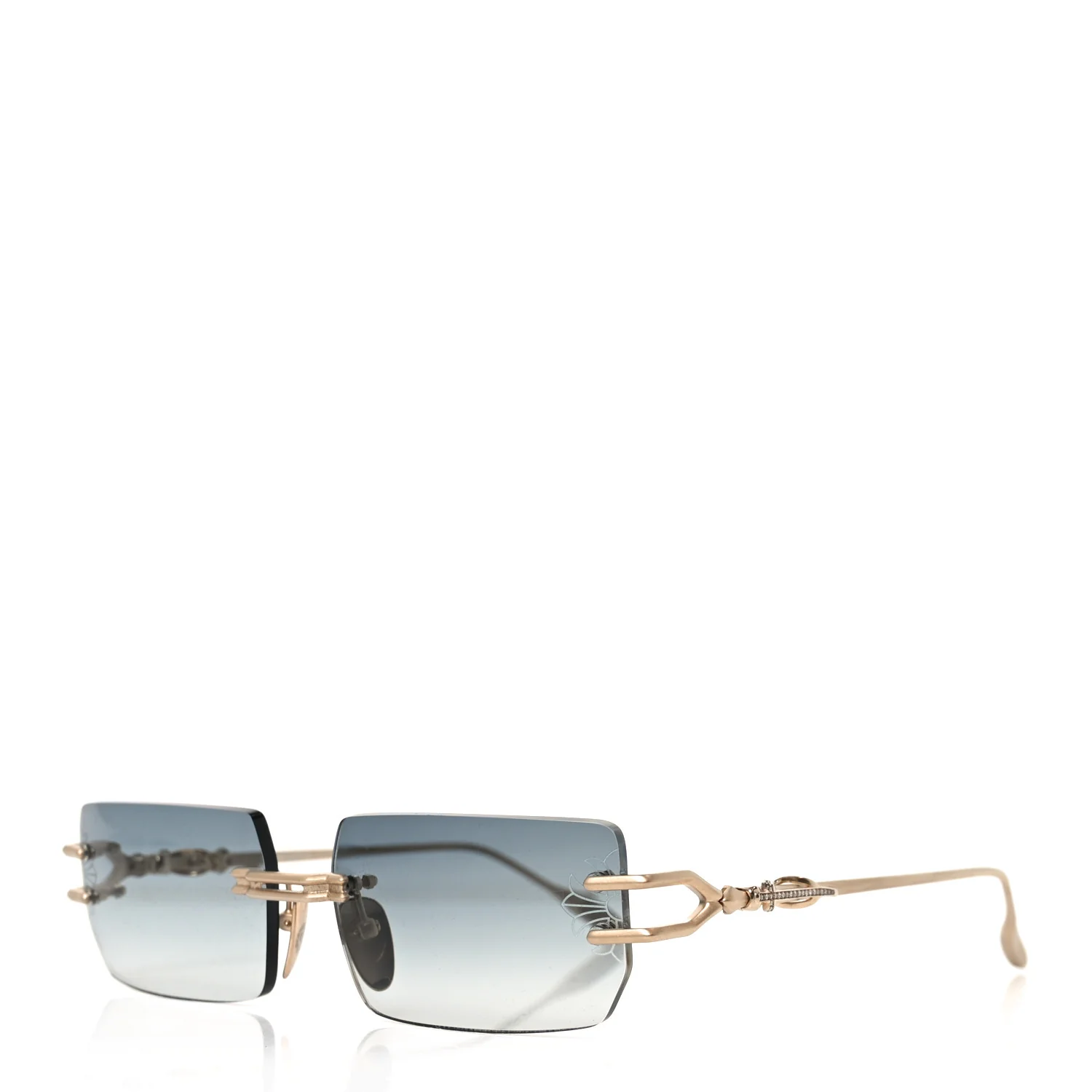 Metal Lordie Sunglasses Blue Gold - Image 2