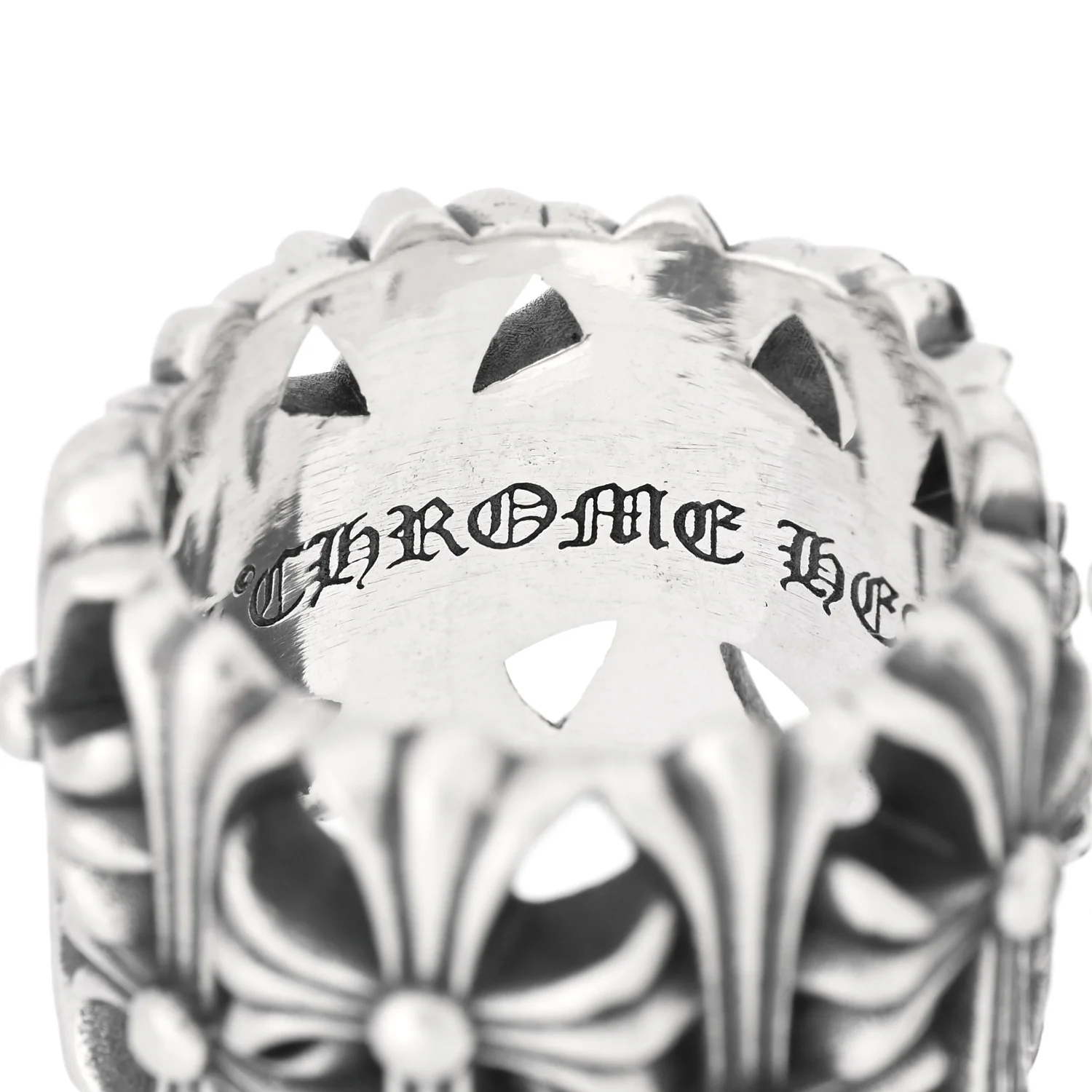 Sterling Silver Cemetery Cross Ring 57 8 - Image 4