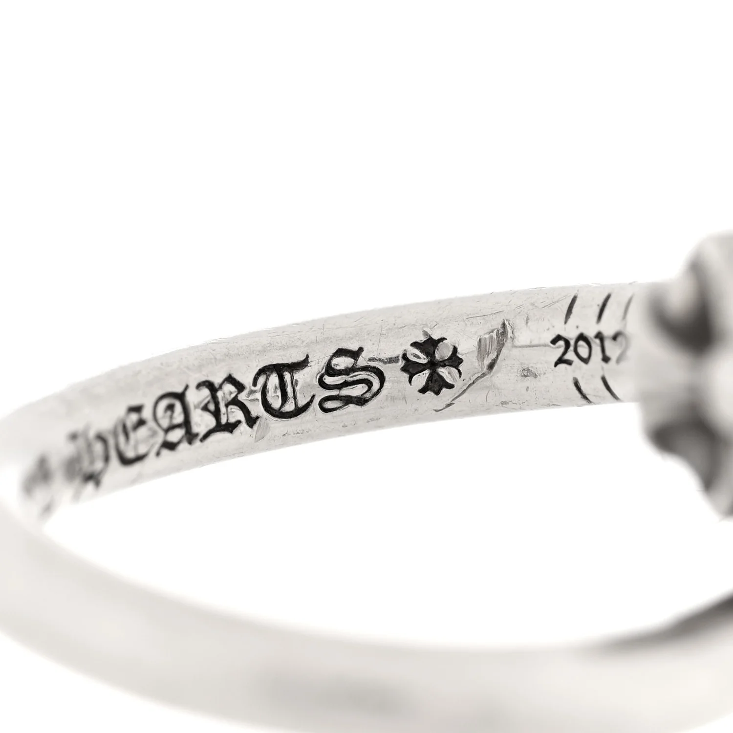 Sterling Silver Cross Ball Nail Ring 53 6.5 - Image 5
