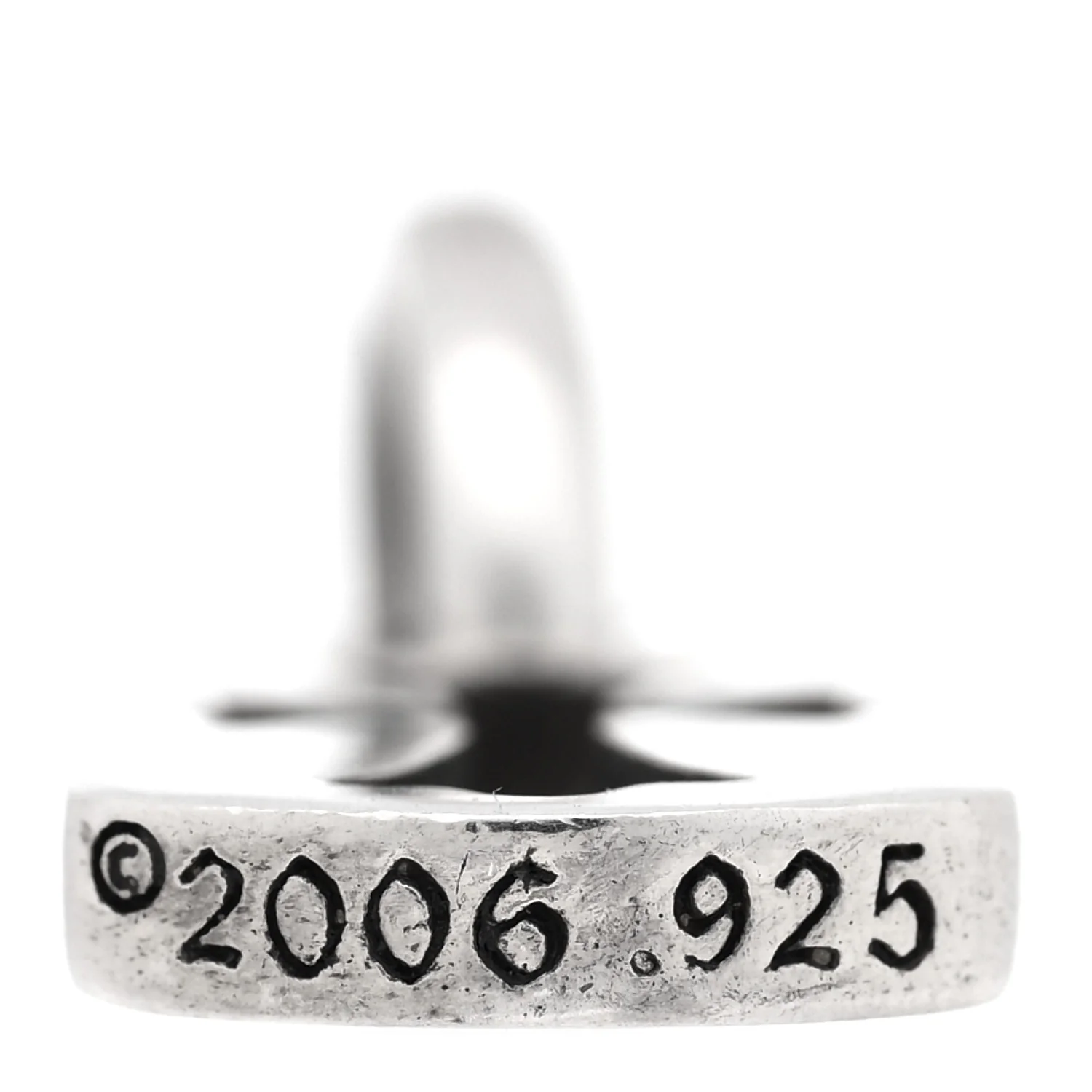 Sterling Silver Cross Cut Out Dog Tag Pendant - Image 4