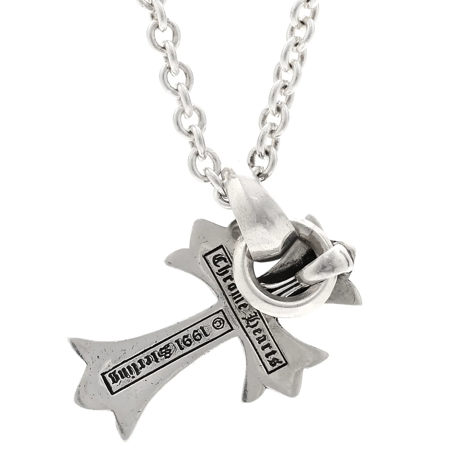 Sterling Silver Cross Pendant Necklace - Image 4