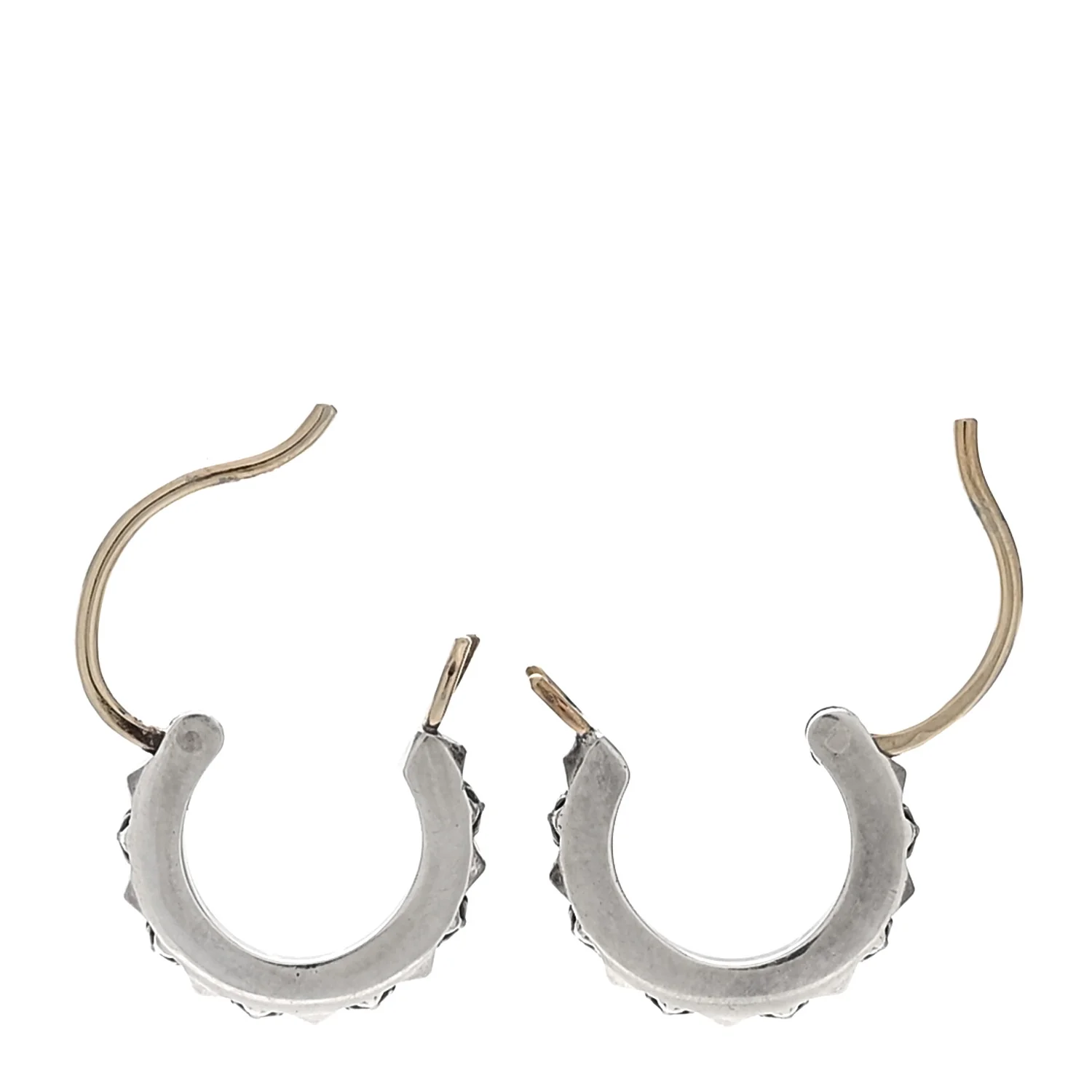 Sterling Silver Cross Small Hoop Earrings - Image 3