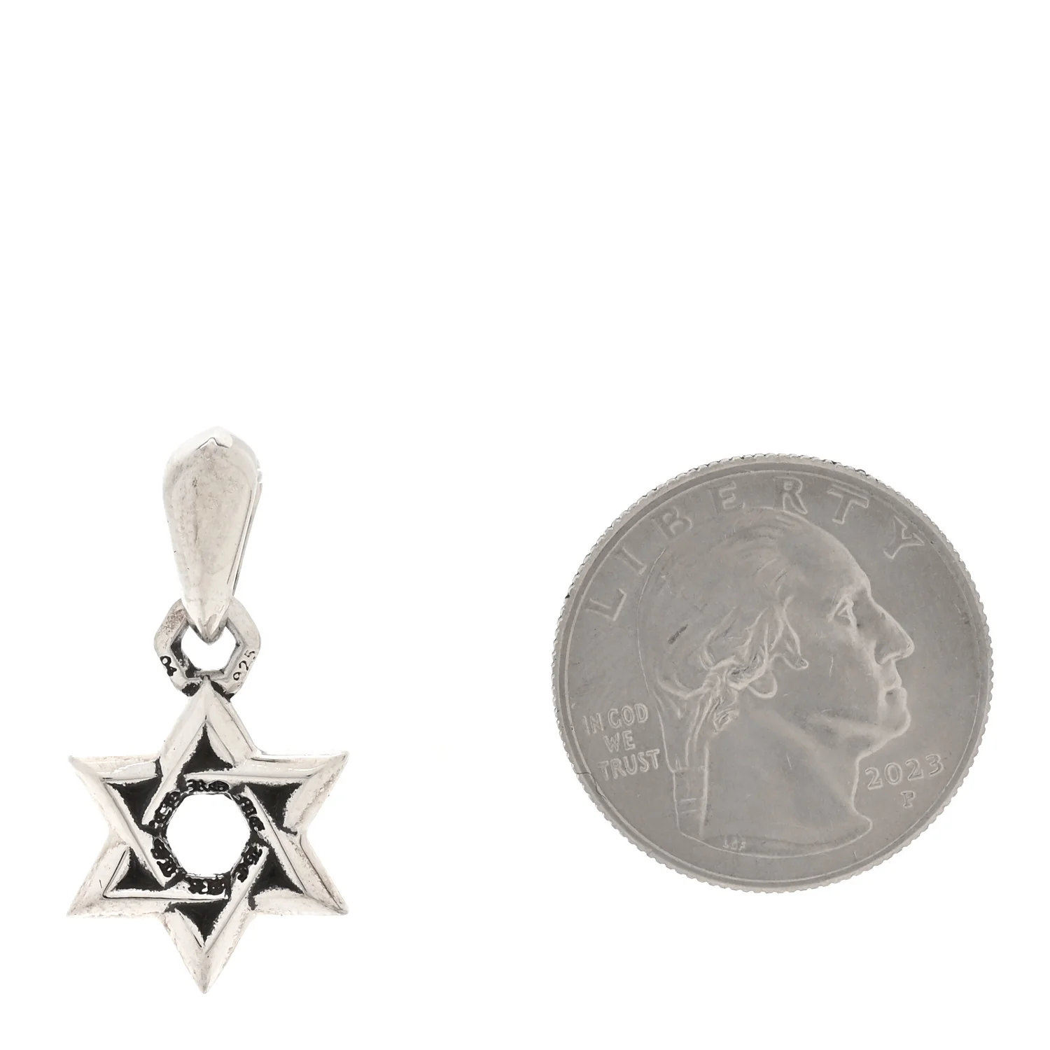 Sterling Silver Small Star of David Pendant - Image 2