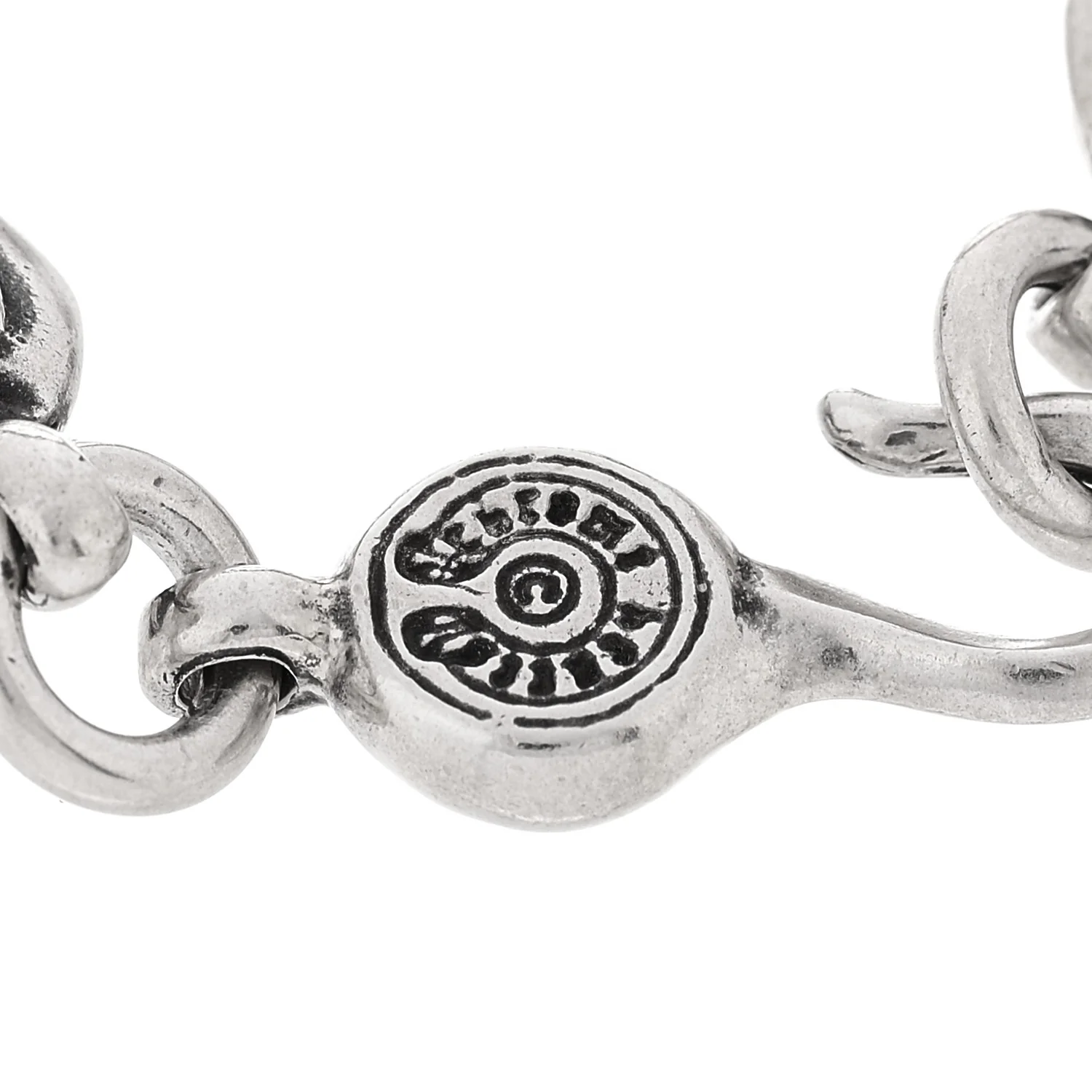 Sterling Silver Symbols Ball Bracelet - Image 3