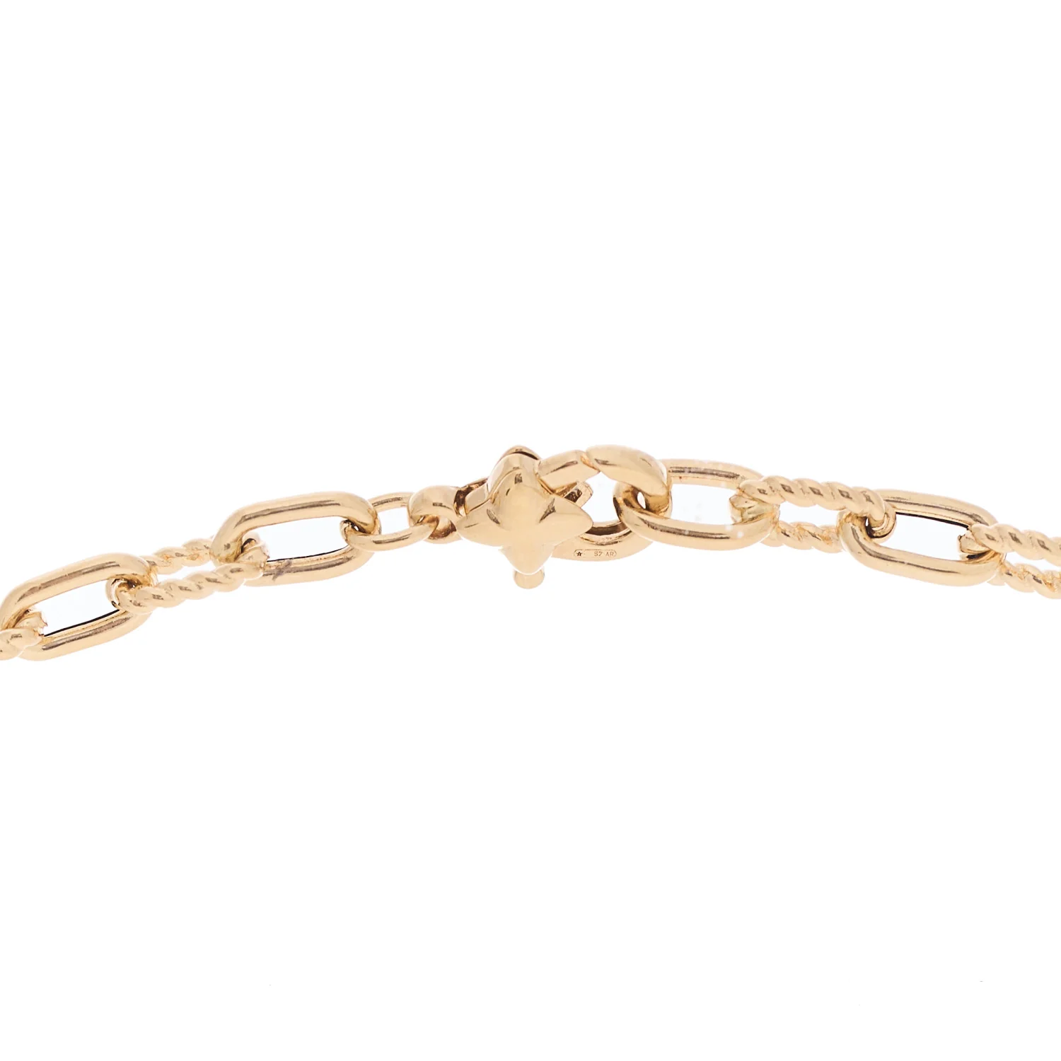 18K Yellow Gold 3mm Madison Chain Necklace - Image 4