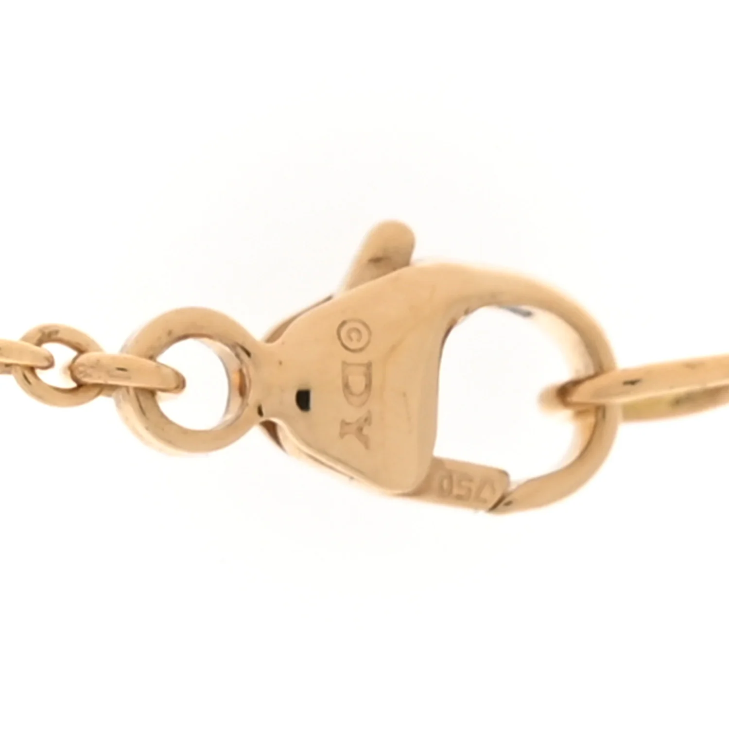 18K Yellow Gold Diamond Buckle Necklace - Image 4