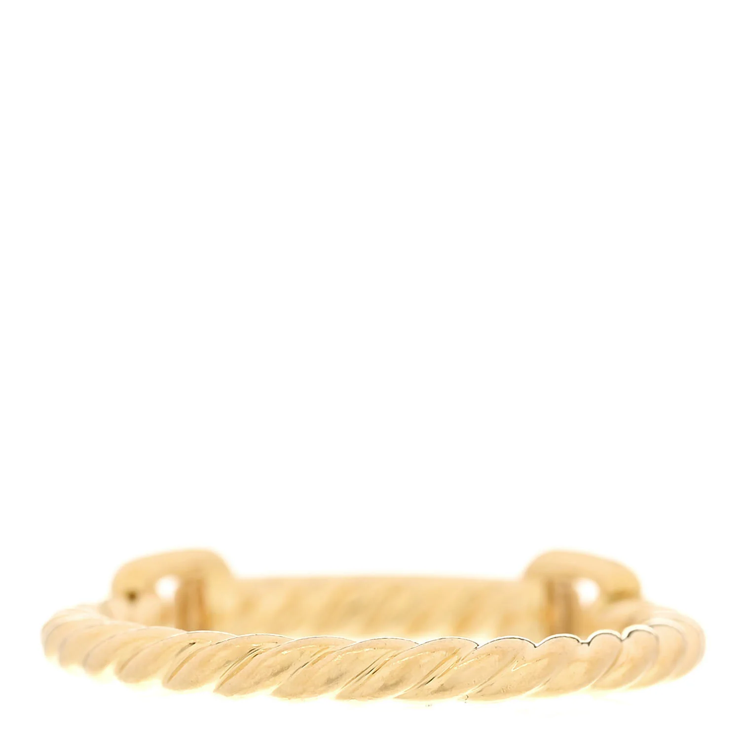 18K Yellow Gold Diamond Pave Petite Ring 53 6.25 - Image 3
