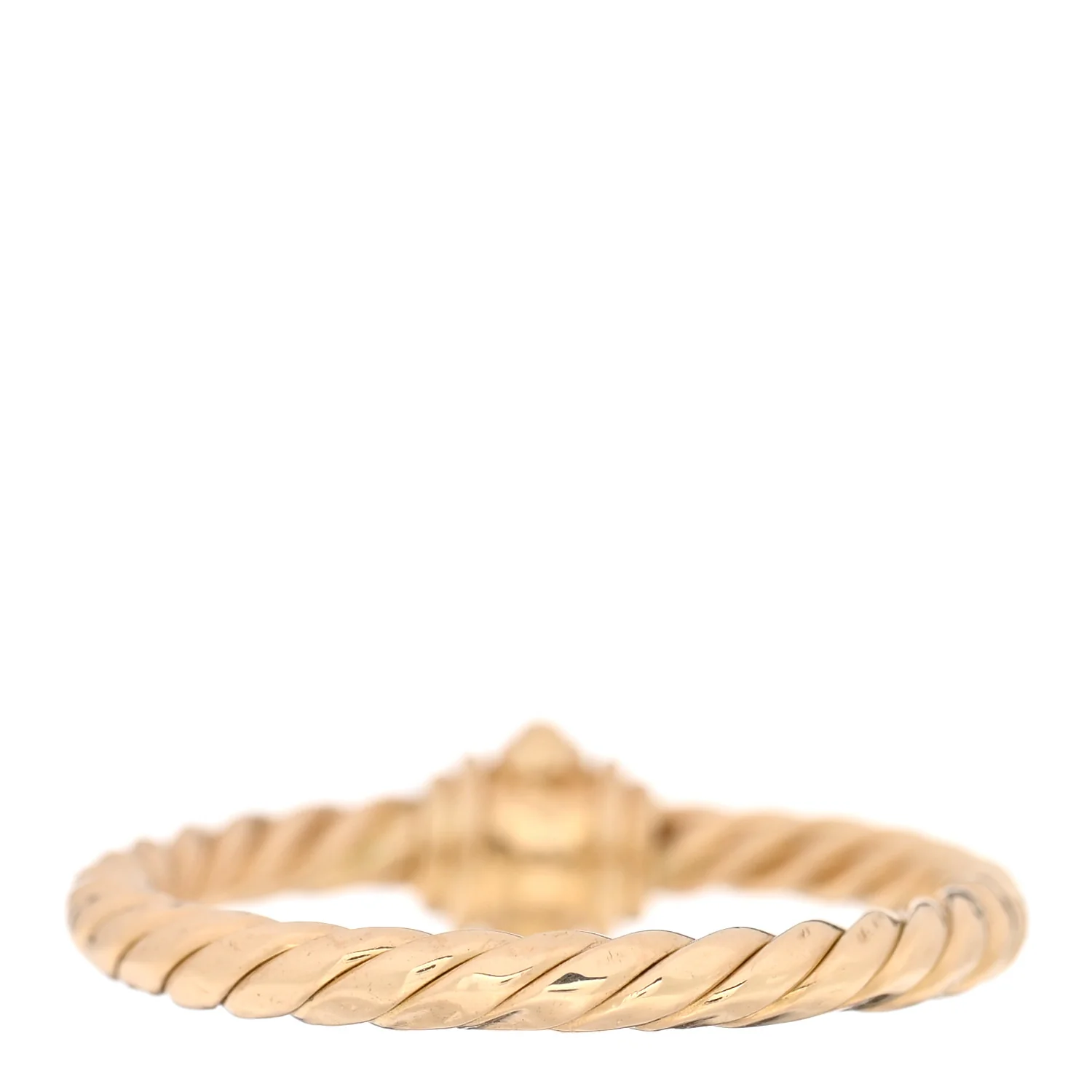 18K Yellow Gold Diamond Renaissance Station Ring 52 6 - Image 3
