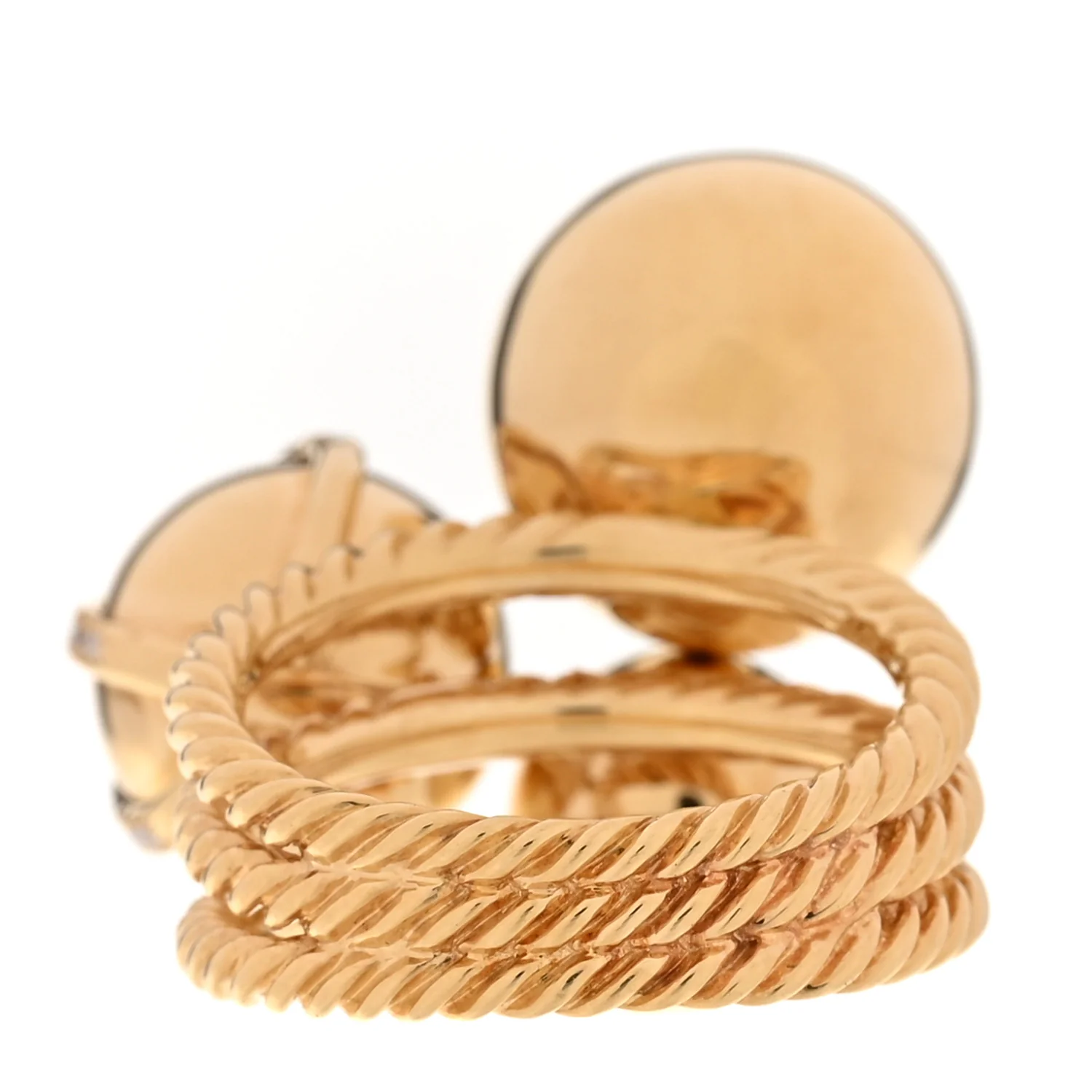 18K Yellow Gold Diamond Solari Cluster Ring 54 6.75 - Image 3