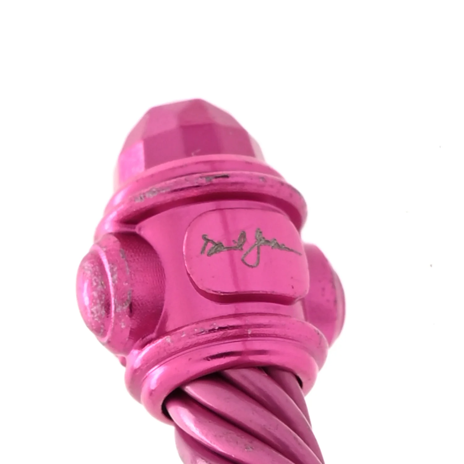 Aluminum 5mm Renaissance Bracelet Hot Pink - Image 3