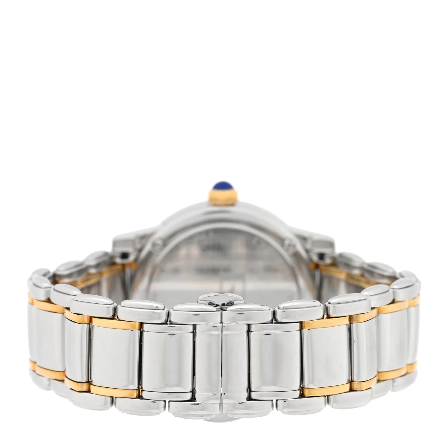 Stainless Steel 18K Yellow Gold Diamond Bezel Mother of Pearl 30mm Classic Quartz Watch - Image 3