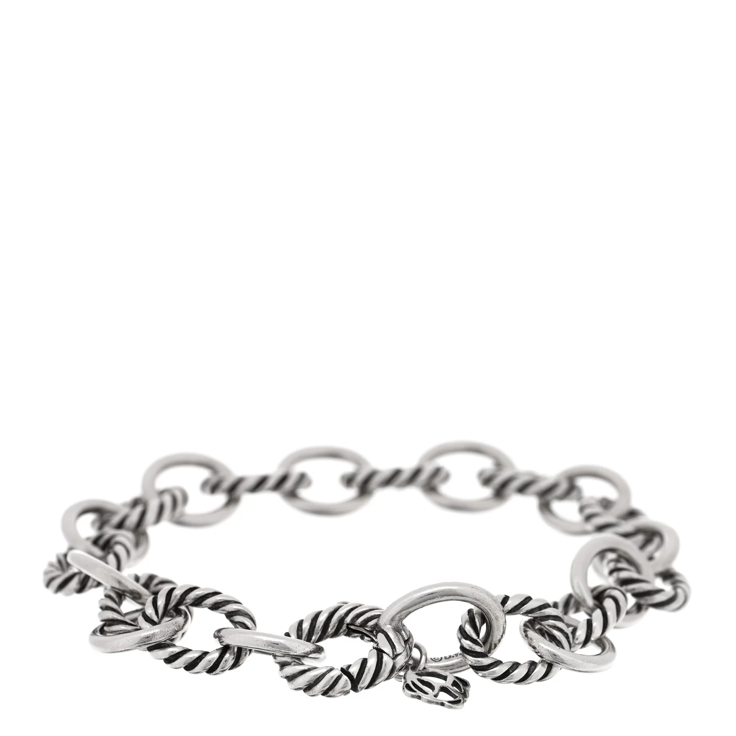 Sterling Silver 10mm Medium Oval Link Bracelet - Image 2