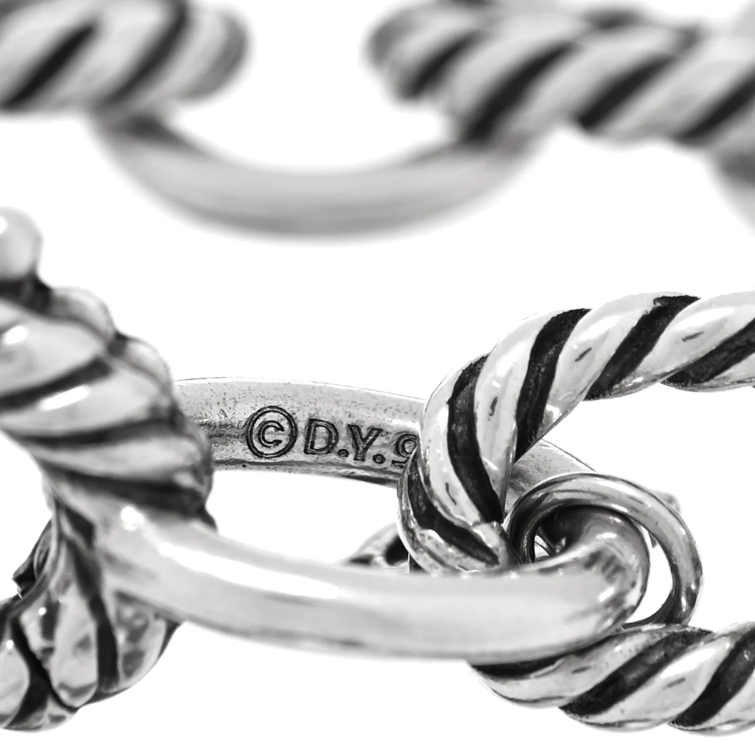 Sterling Silver 10mm Medium Oval Link Bracelet - Image 3