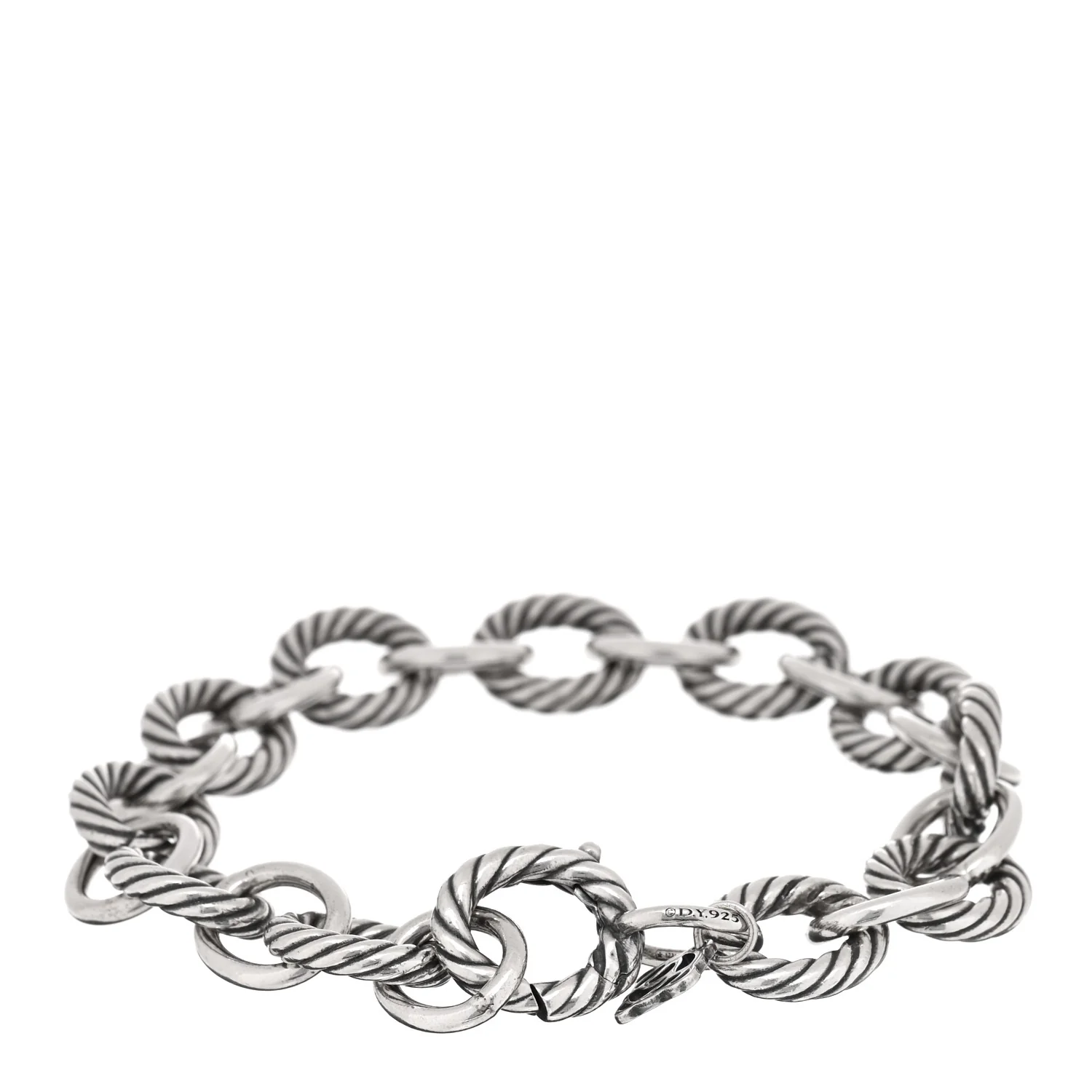 Sterling Silver 10mm Medium Oval Link Bracelet - Image 2