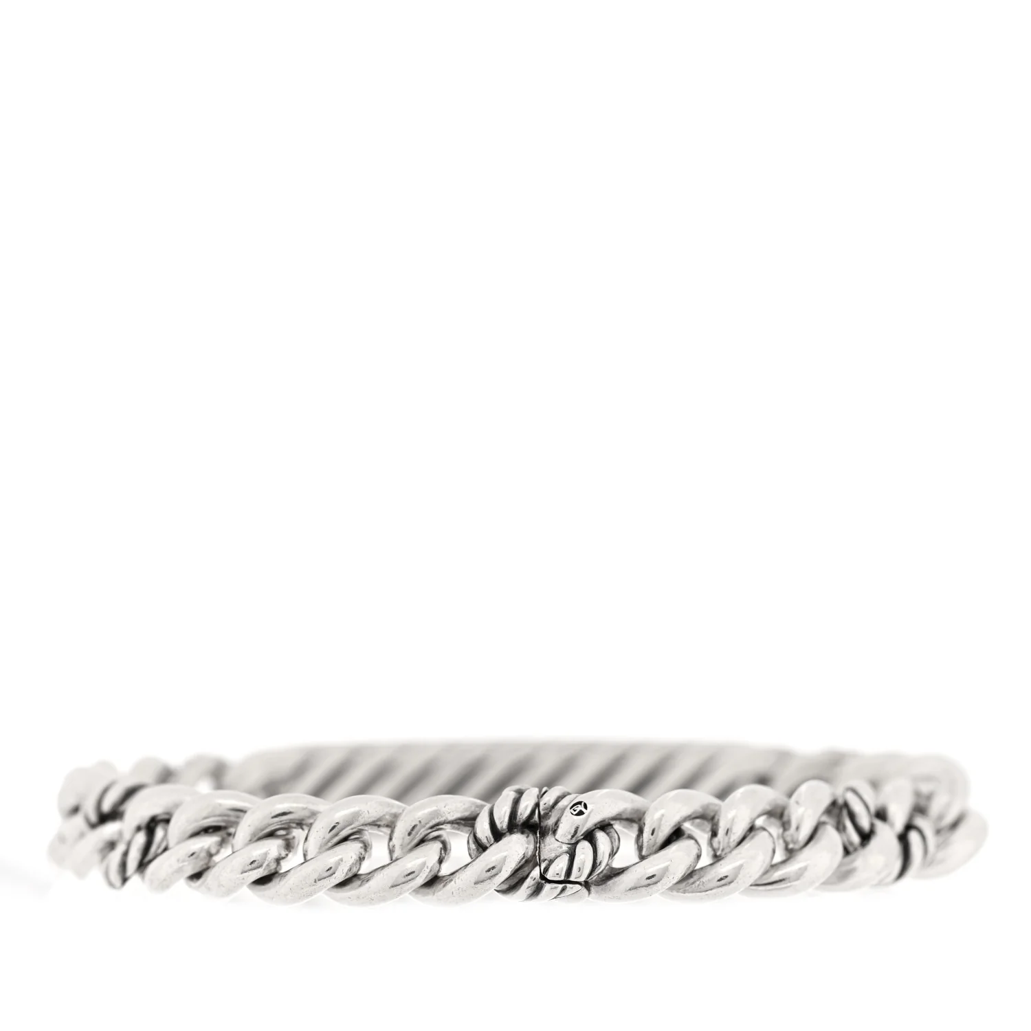 Sterling Silver 18K Yellow Gold Belmont Curb Link ID Bracelet - Image 2