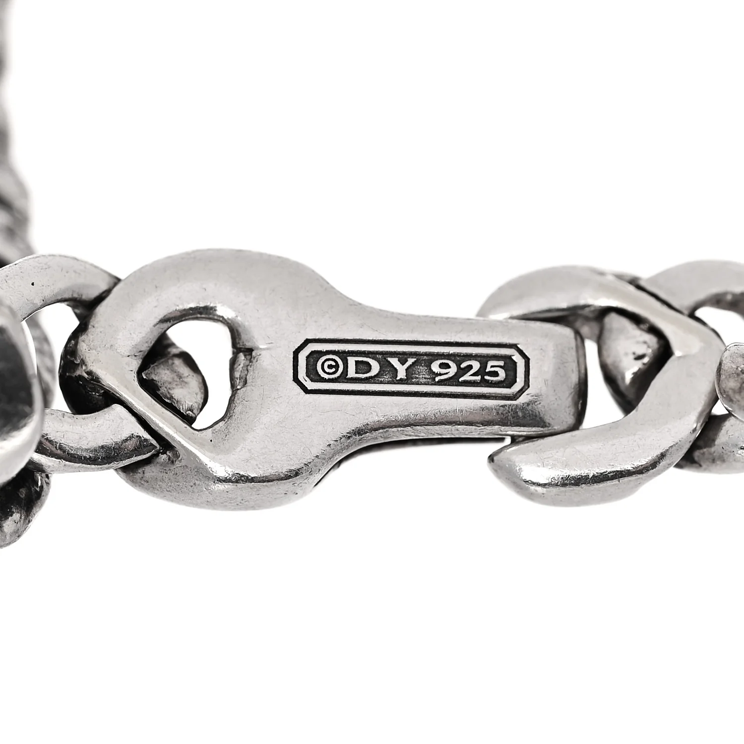 Sterling Silver Diamond 6mm Curb Chain Bracelet - Image 3
