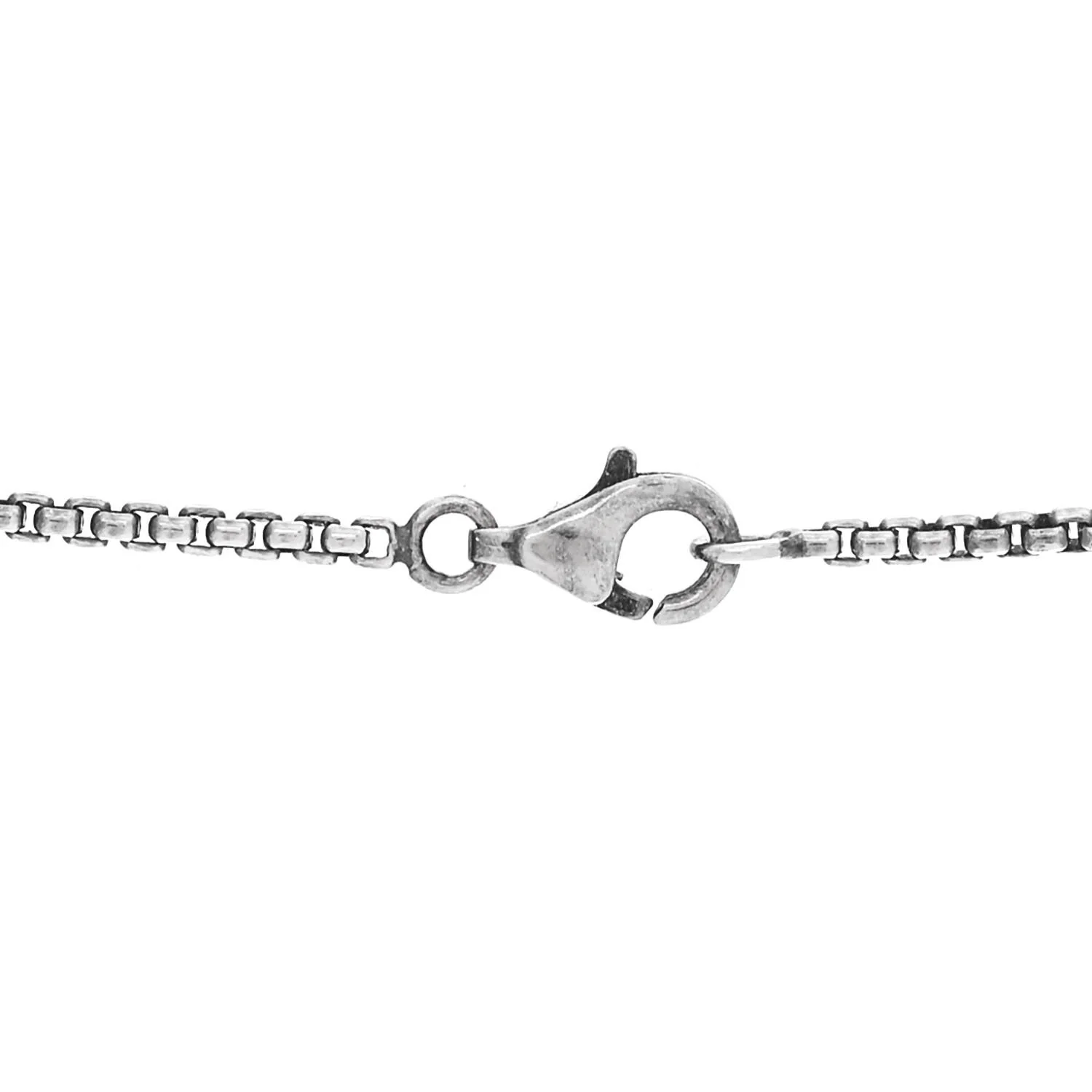 Sterling Silver Diamond Blue Topaz 7mm Petite Albion Pendant Necklace - Image 4