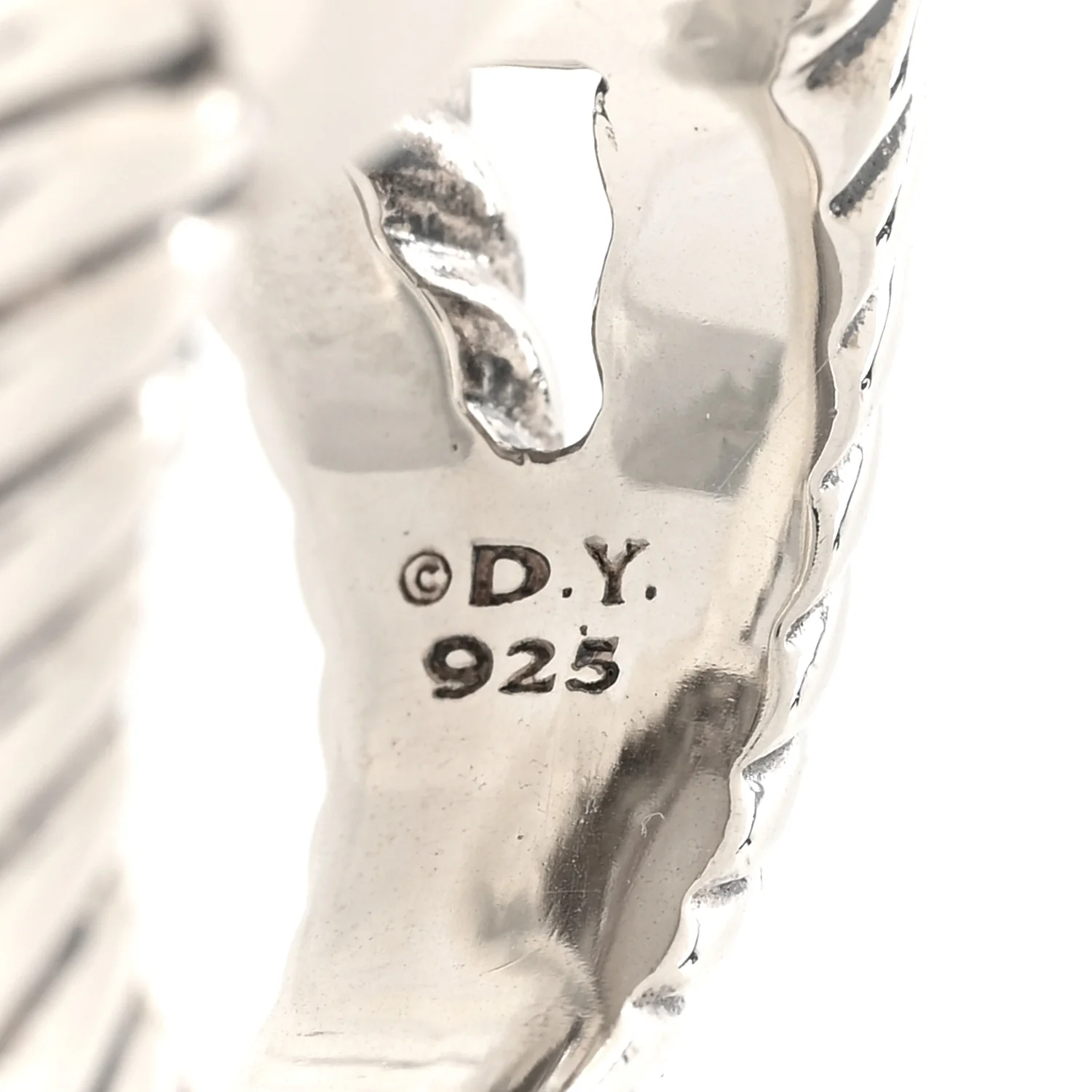 Sterling Silver White Agate 16mm Albion Ring 52 6 - Image 5