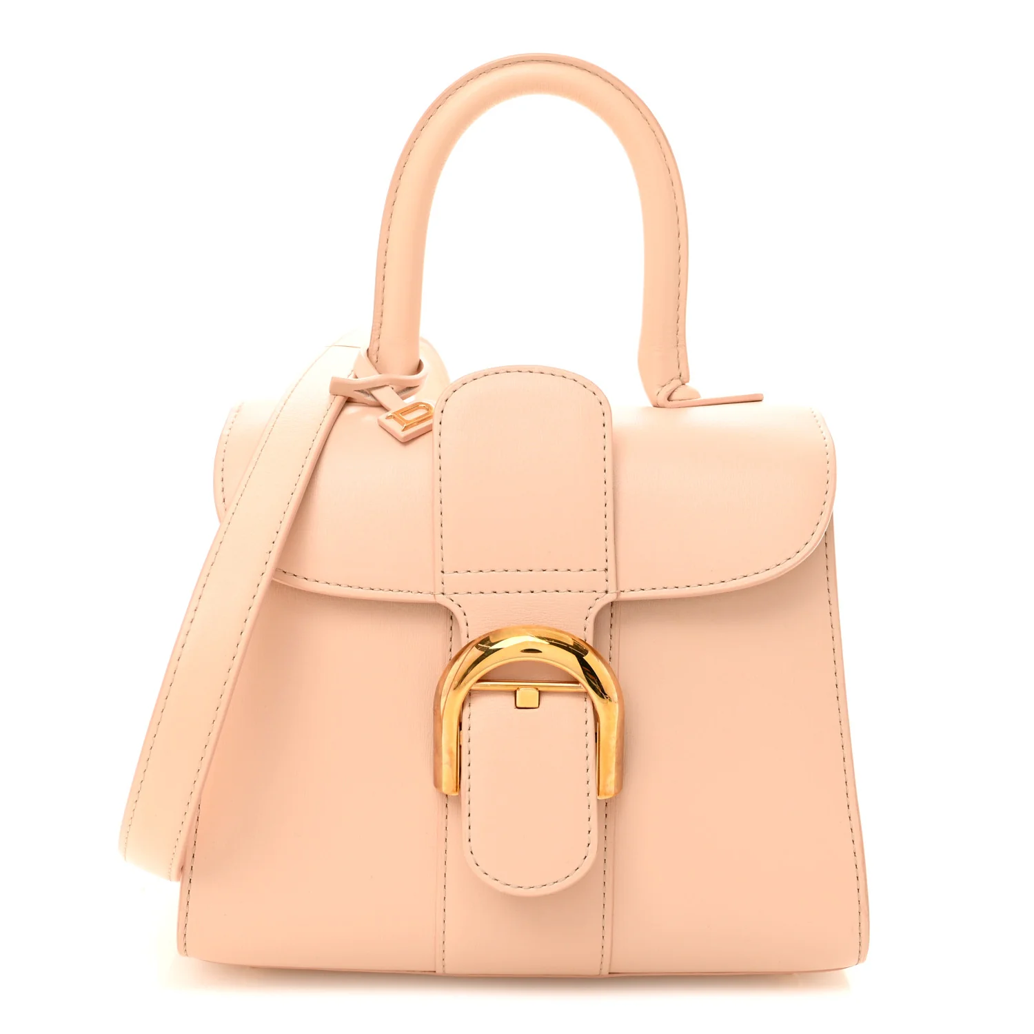 Box Calfskin Mini Brillant Satchel Nude