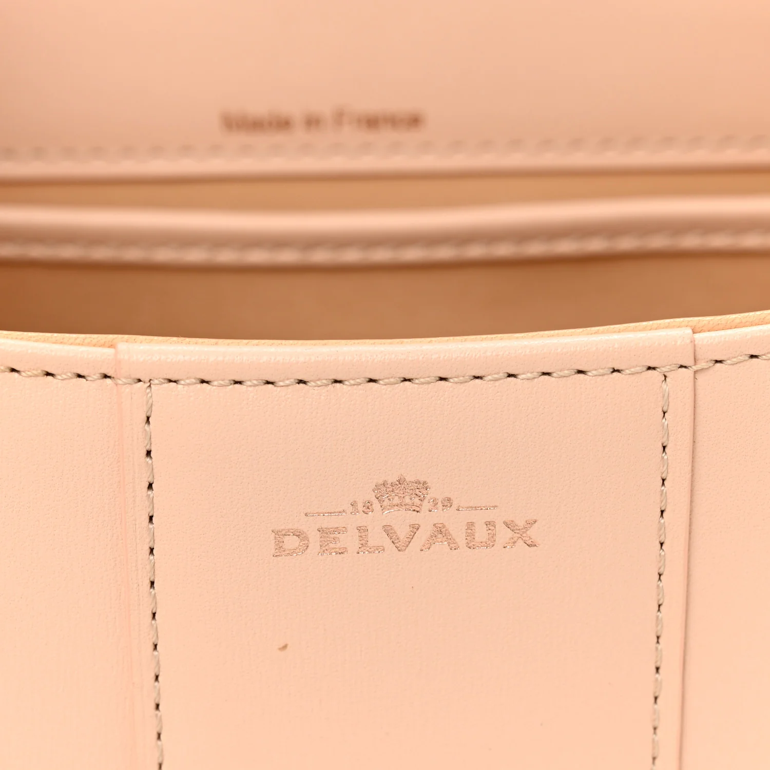 Box Calfskin Mini Brillant Satchel Nude - Image 6